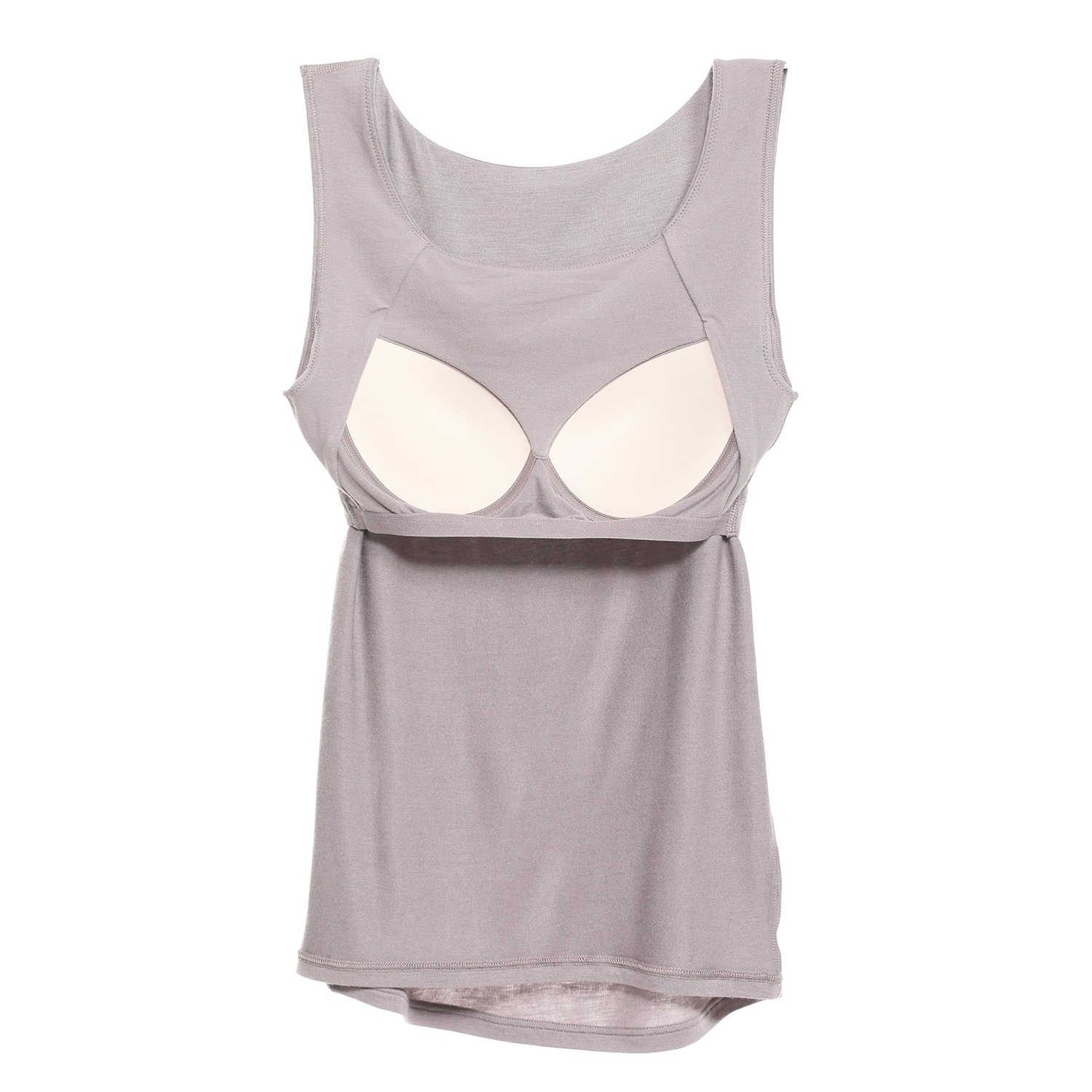 きれいになろう 帯電防止・吸放湿 しっとりあったか カップ付タンクトップ 同色２枚セット