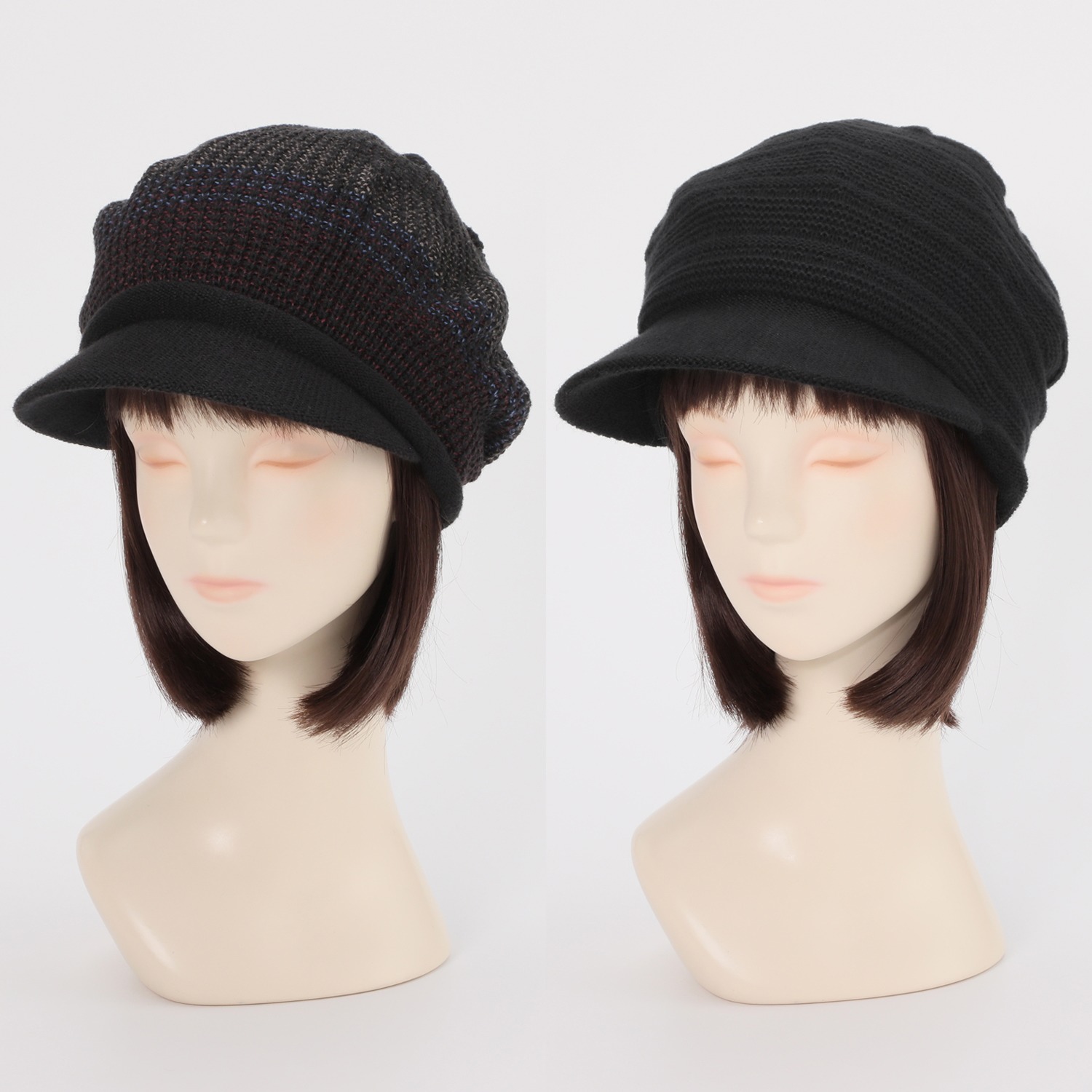 ベル・モード 日本製　洗える リバーシブル ニットキャスケット