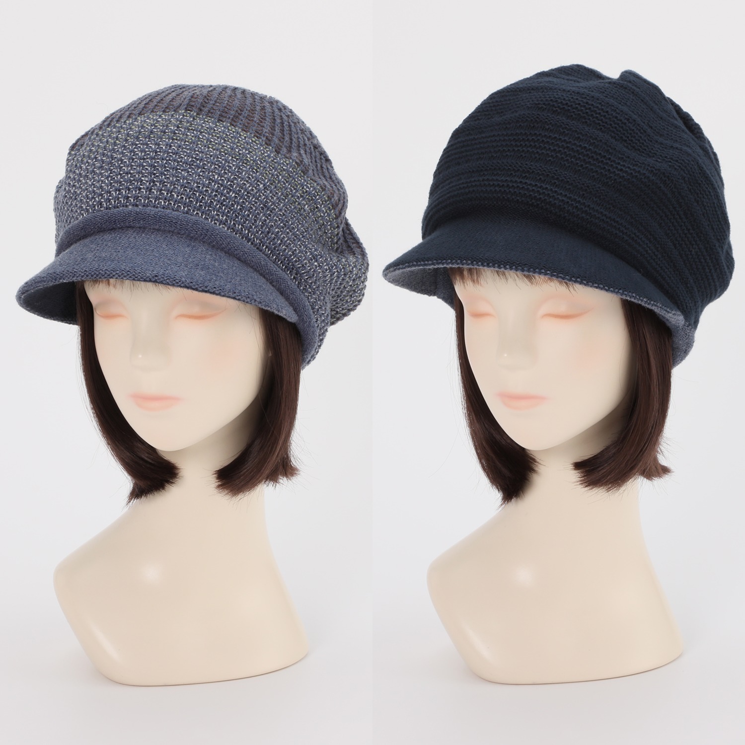 ベル・モード 日本製　洗える リバーシブル ニットキャスケット