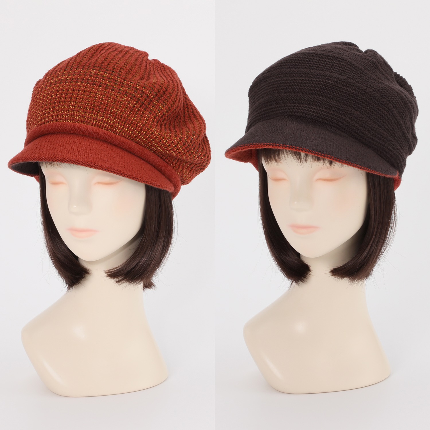 ベル・モード 日本製　洗える リバーシブル ニットキャスケット