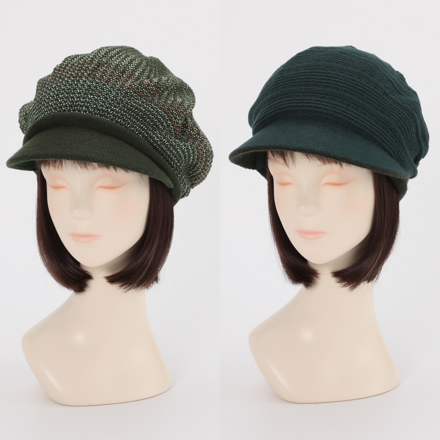 ベル・モード 日本製　洗える リバーシブル ニットキャスケット