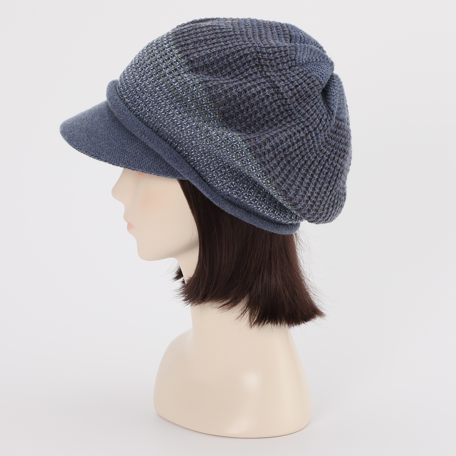 ベル・モード 日本製　洗える リバーシブル ニットキャスケット