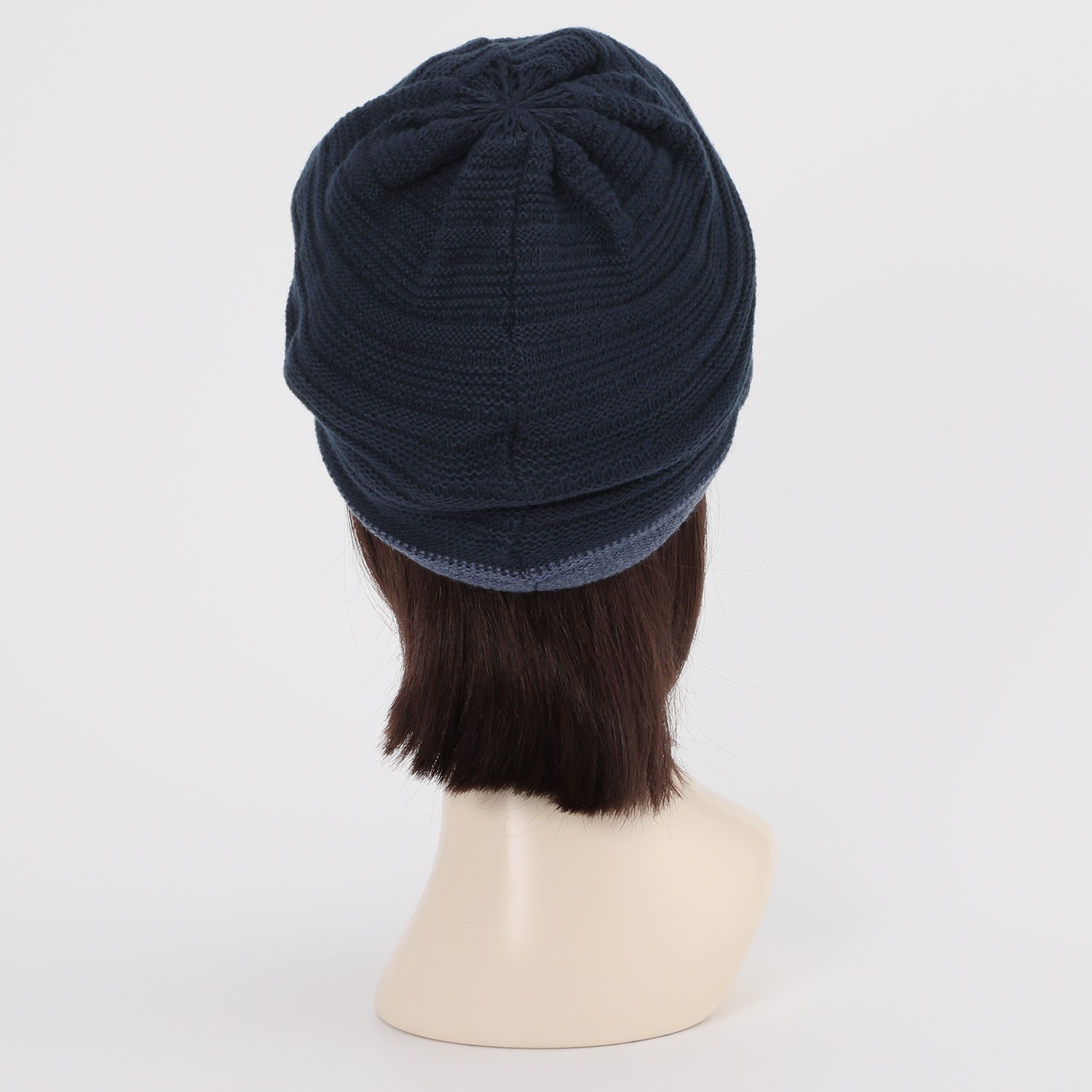 ベル・モード 日本製　洗える リバーシブル ニットキャスケット