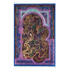 ライオンラグス ペルシャ絨毯　クム 手織りのシルクラグ “エスハギ工房”