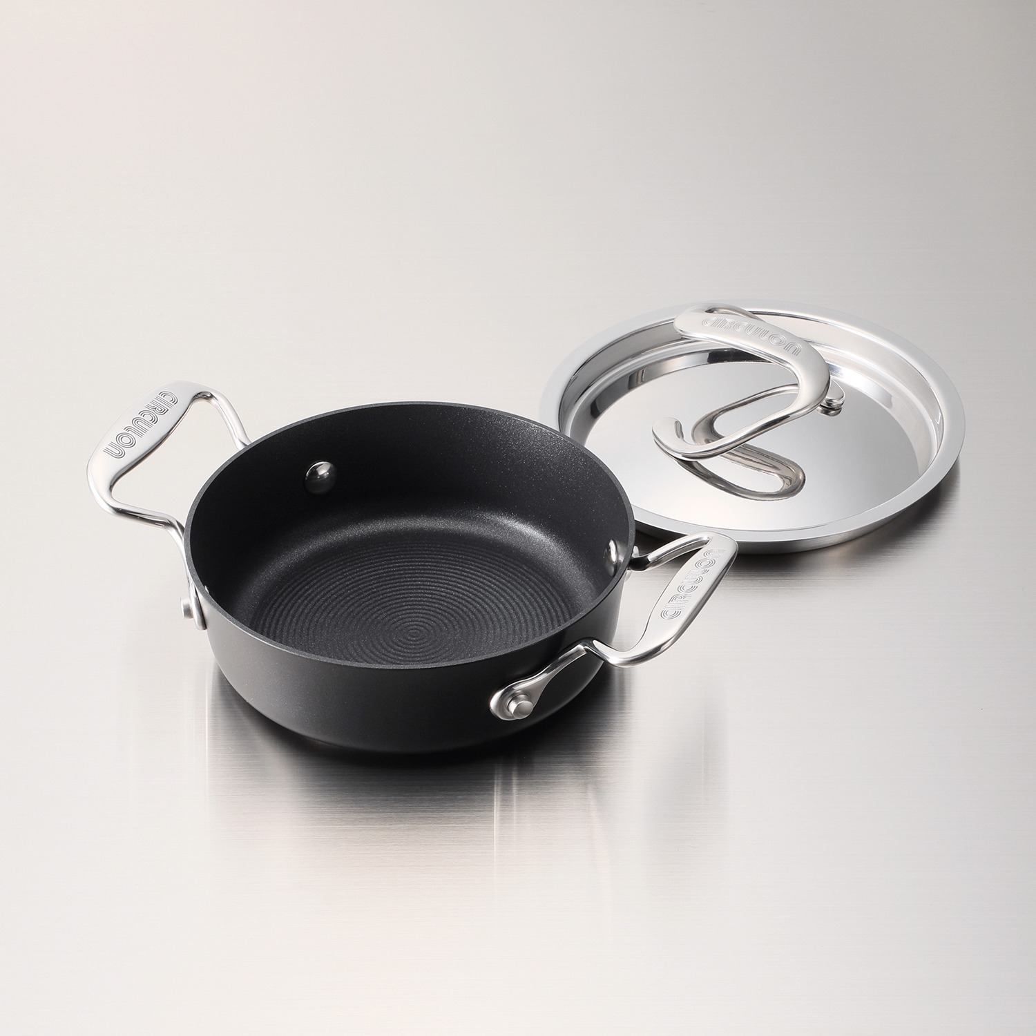 マイヤー サーキュロン 浅型両手鍋２点セット