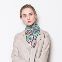 マクール ６Ａランクシルク１００％ 日本製ウォッシャブル 長方形スカーフ “ＭＩＴＯ”
