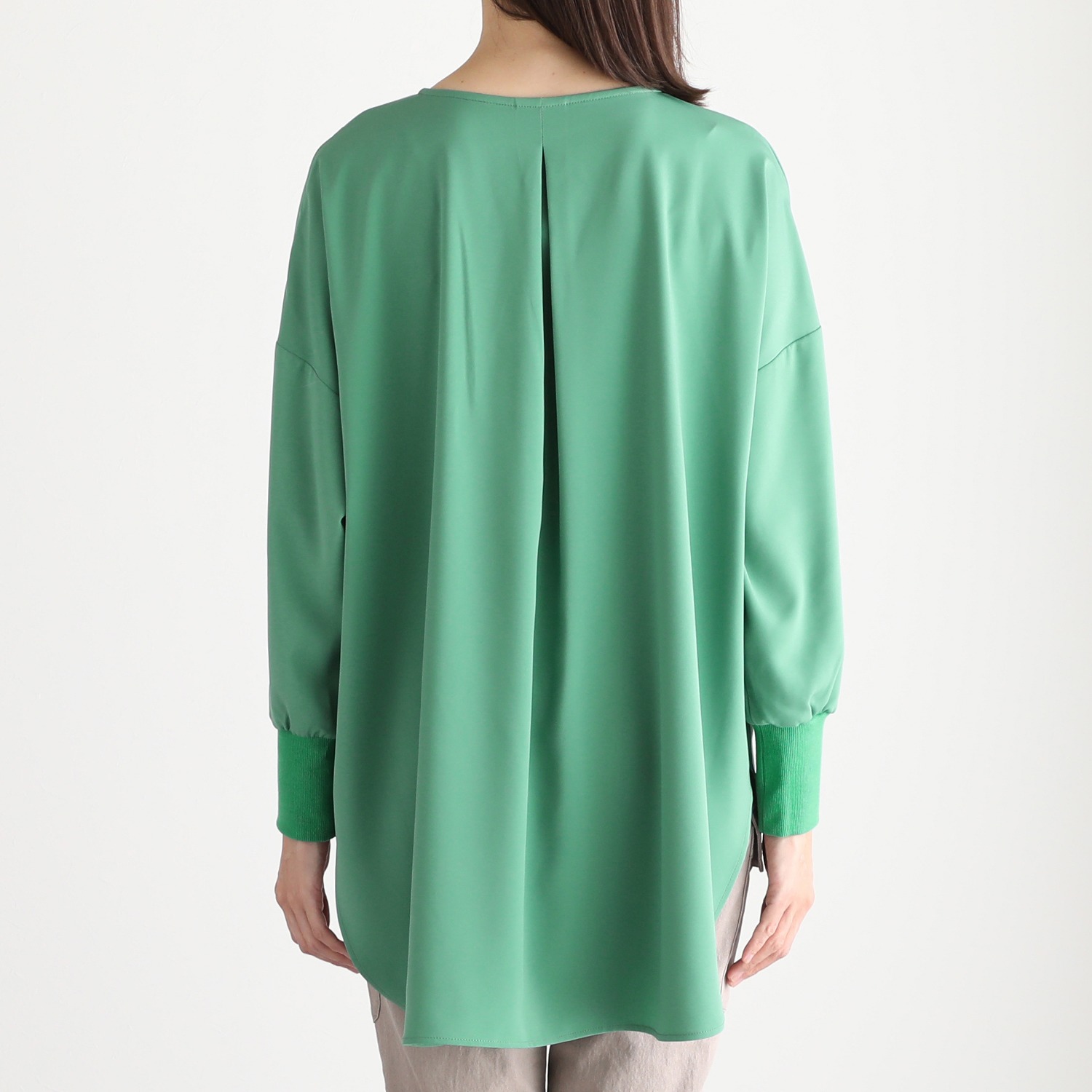 エムズ　スタイル ツイル微起毛 ヘンリーネックデザイン プルオーバー