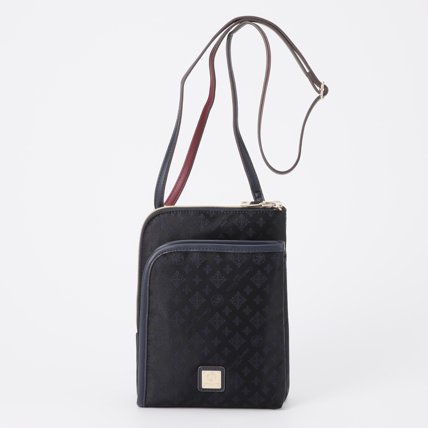 クリスチャン　オリビエ はっ水 ジャガード Ｌ字型ファスナー ショルダーバッグ