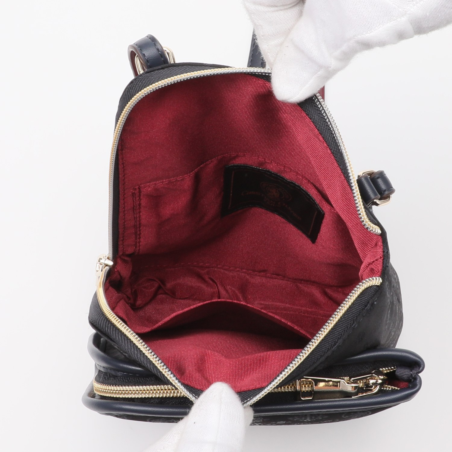 クリスチャン　オリビエ はっ水 ジャガード Ｌ字型ファスナー ショルダーバッグ