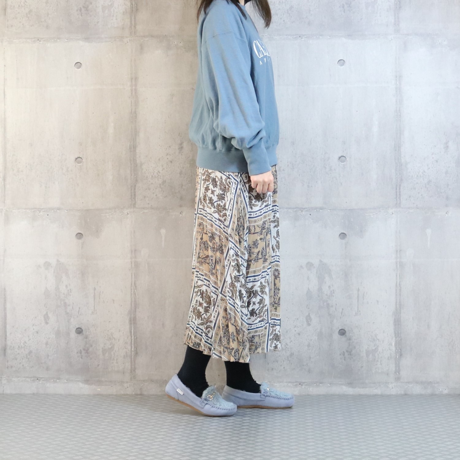 ズッカ　クラブ インナーフェイクファー もこもこビットローファー