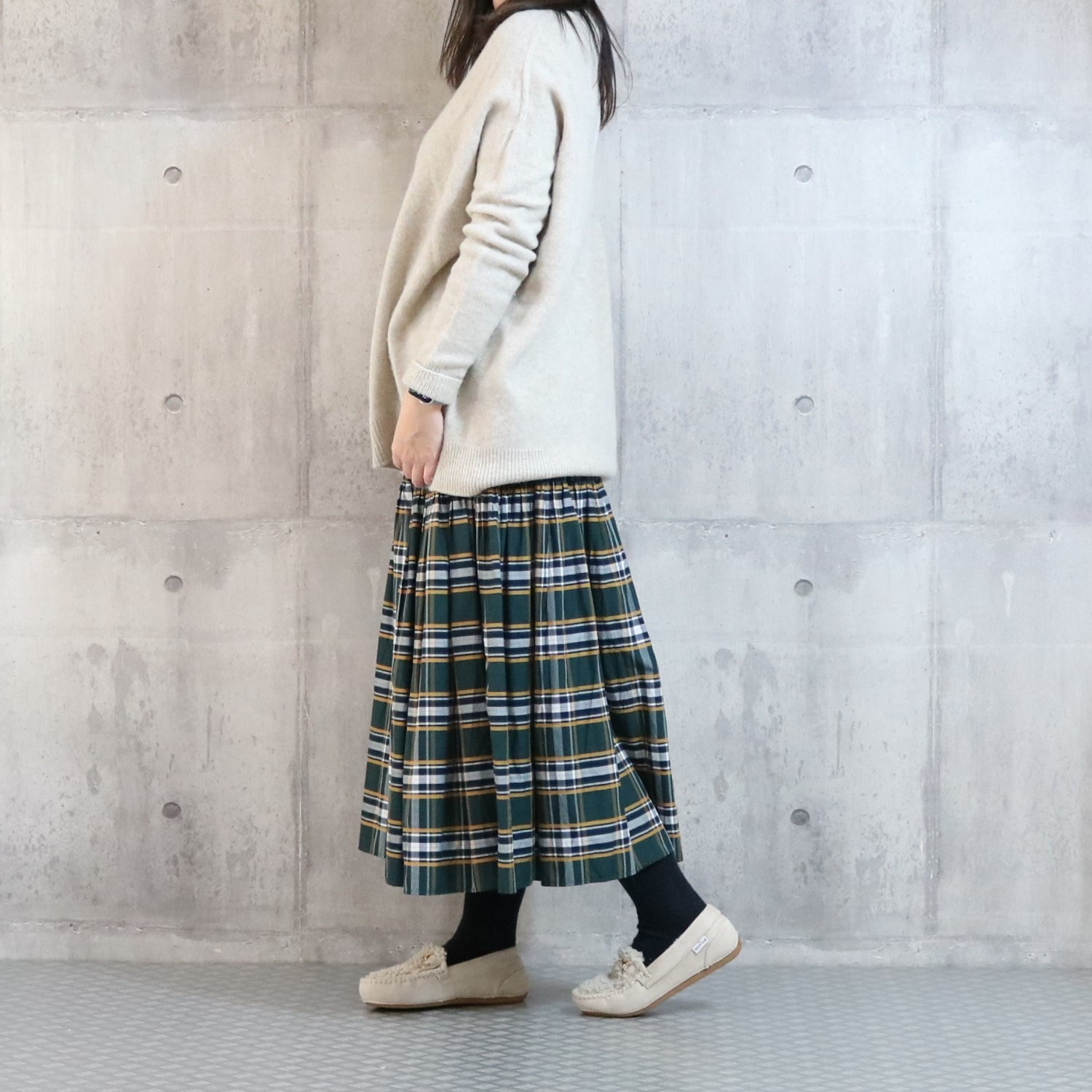 ズッカ　クラブ インナーフェイクファー もこもこビットローファー