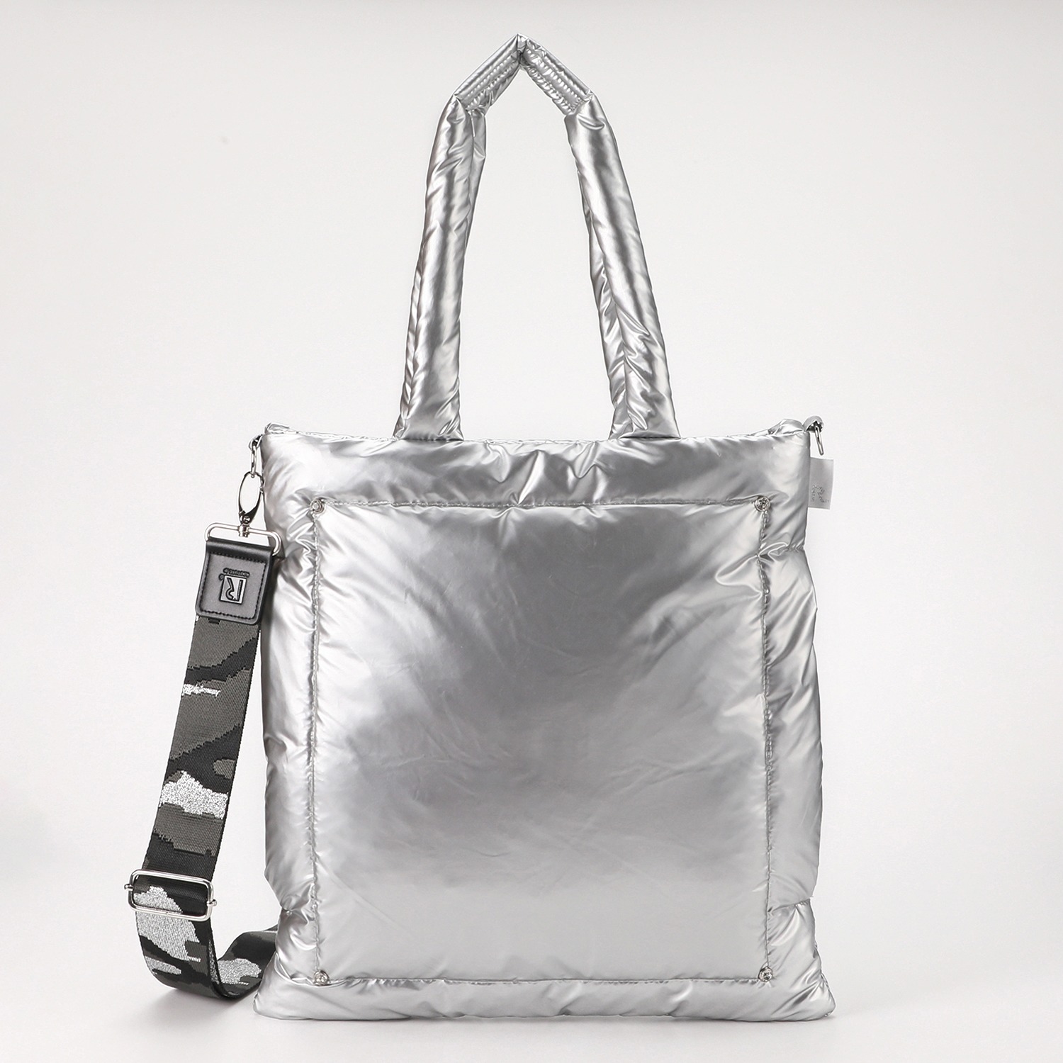 ルートート ダウンとフェザーで ふんわり軽く暖かい Ａ４サイズも楽々収納 デザインストラップ付 ２ウェイトートバッグ