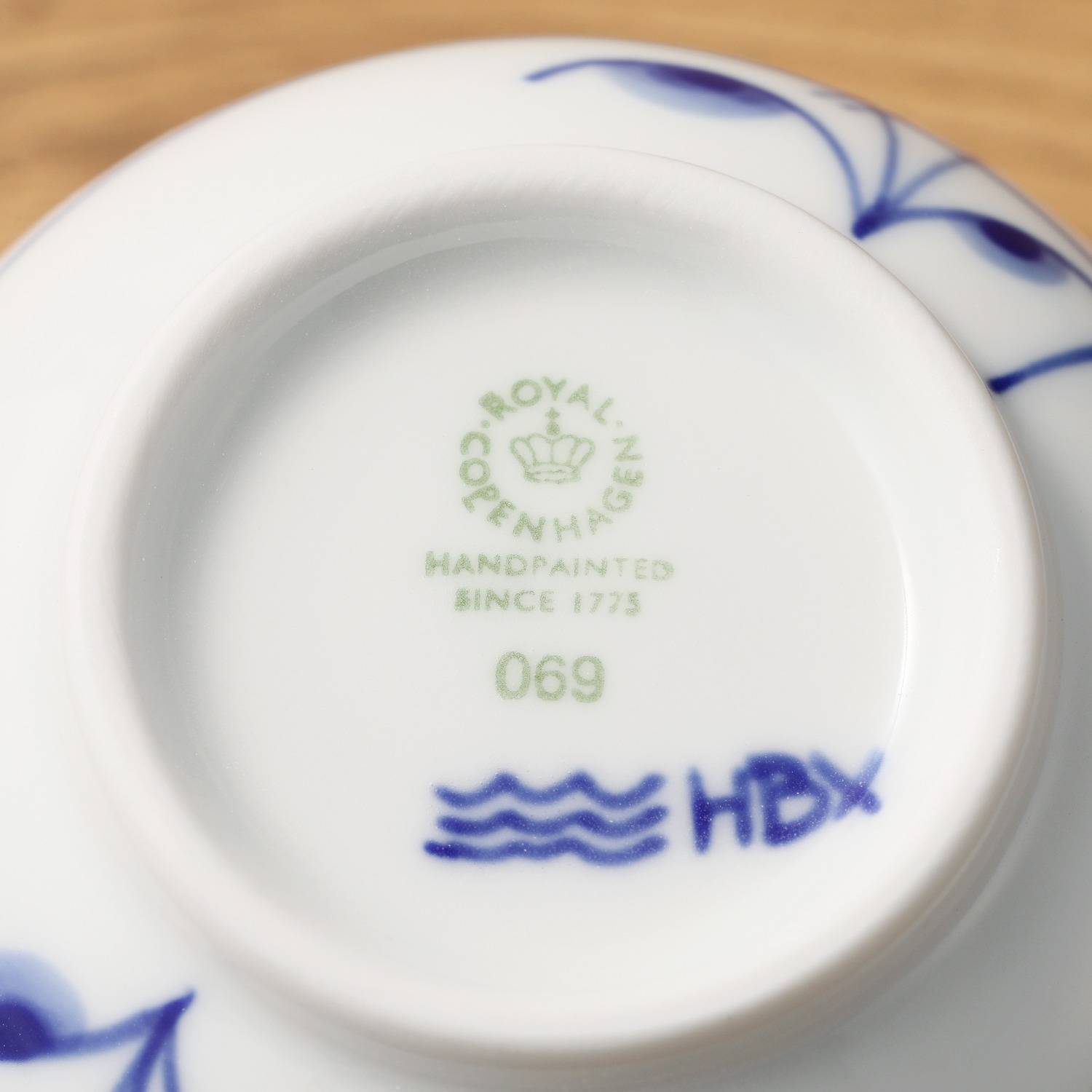 ロイヤル　コペンハーゲン ブルーパルメッテ カップ＆ソーサー　ペア スプーン付