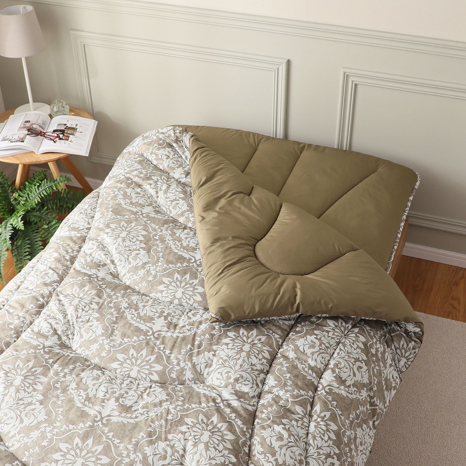 ＜シングル＞モリリン あったかふわもち♪ ほこりが出にくい カーボンテック 防ダニ掛けふとん 