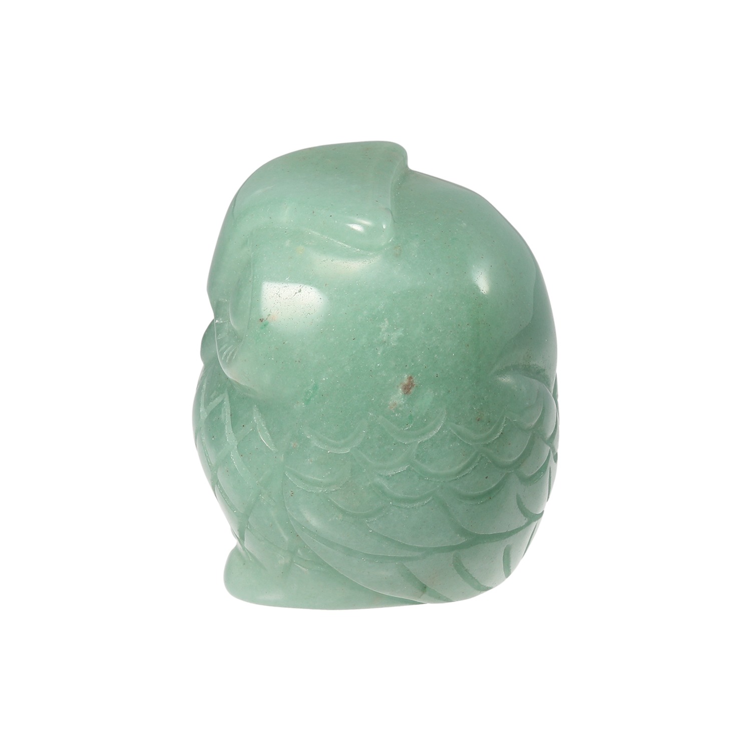 幸石堂 金運招福 グリーンクォーツの フクロウ置物