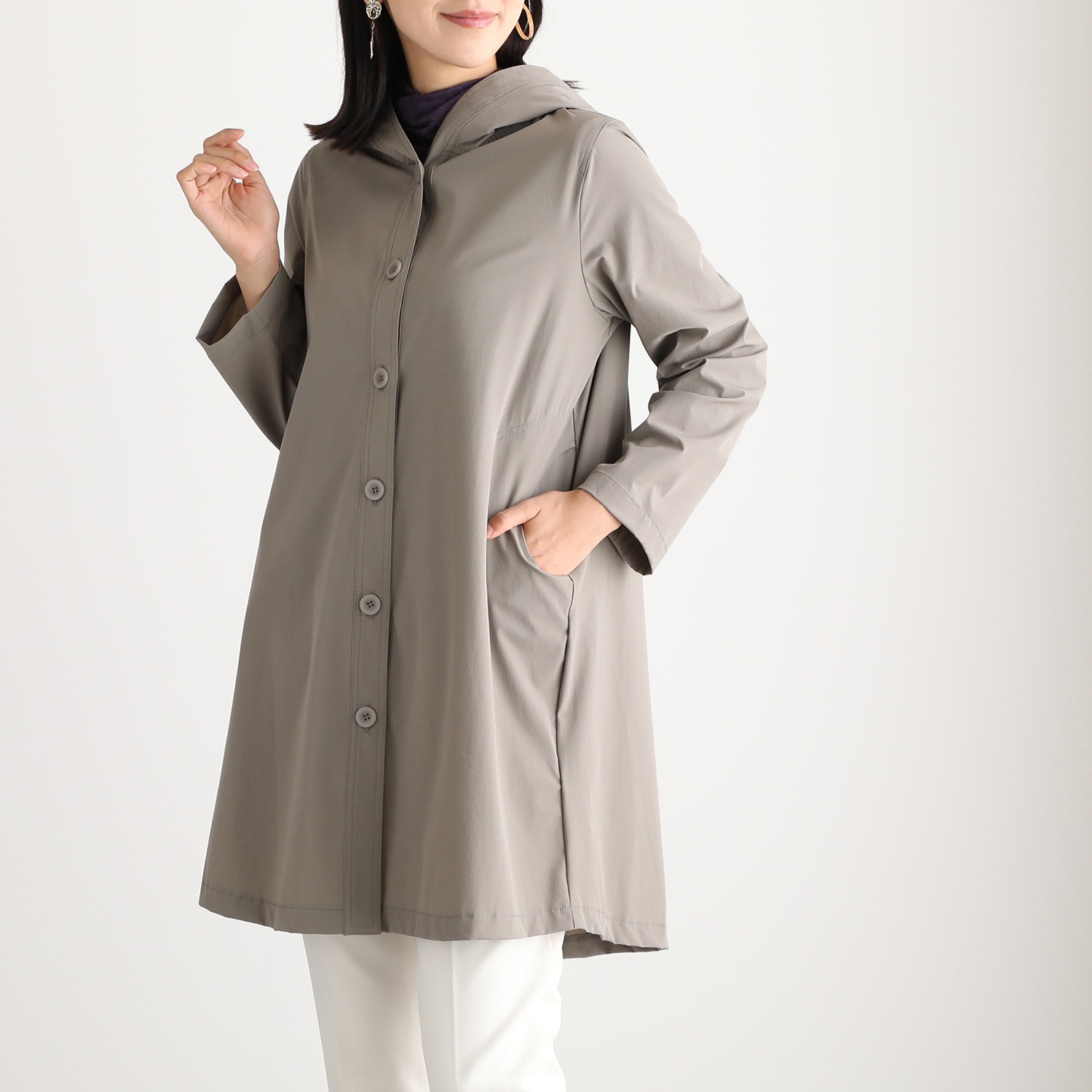 ダジュール フード付コート ファッション コート その他 ダジュール通販・テレビショッピングのショップチャンネル