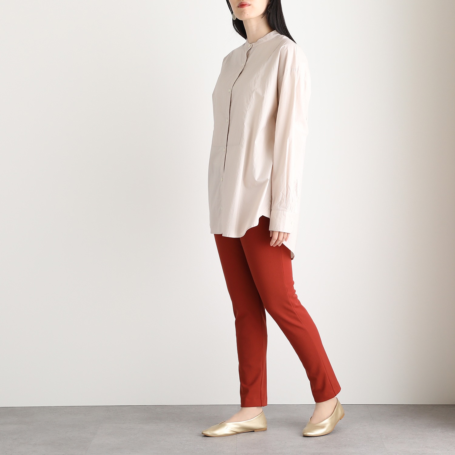 ＜股下７２ｃｍ＞ピーツー 吸湿発熱・吸放湿 裏起毛スリムパンツ 