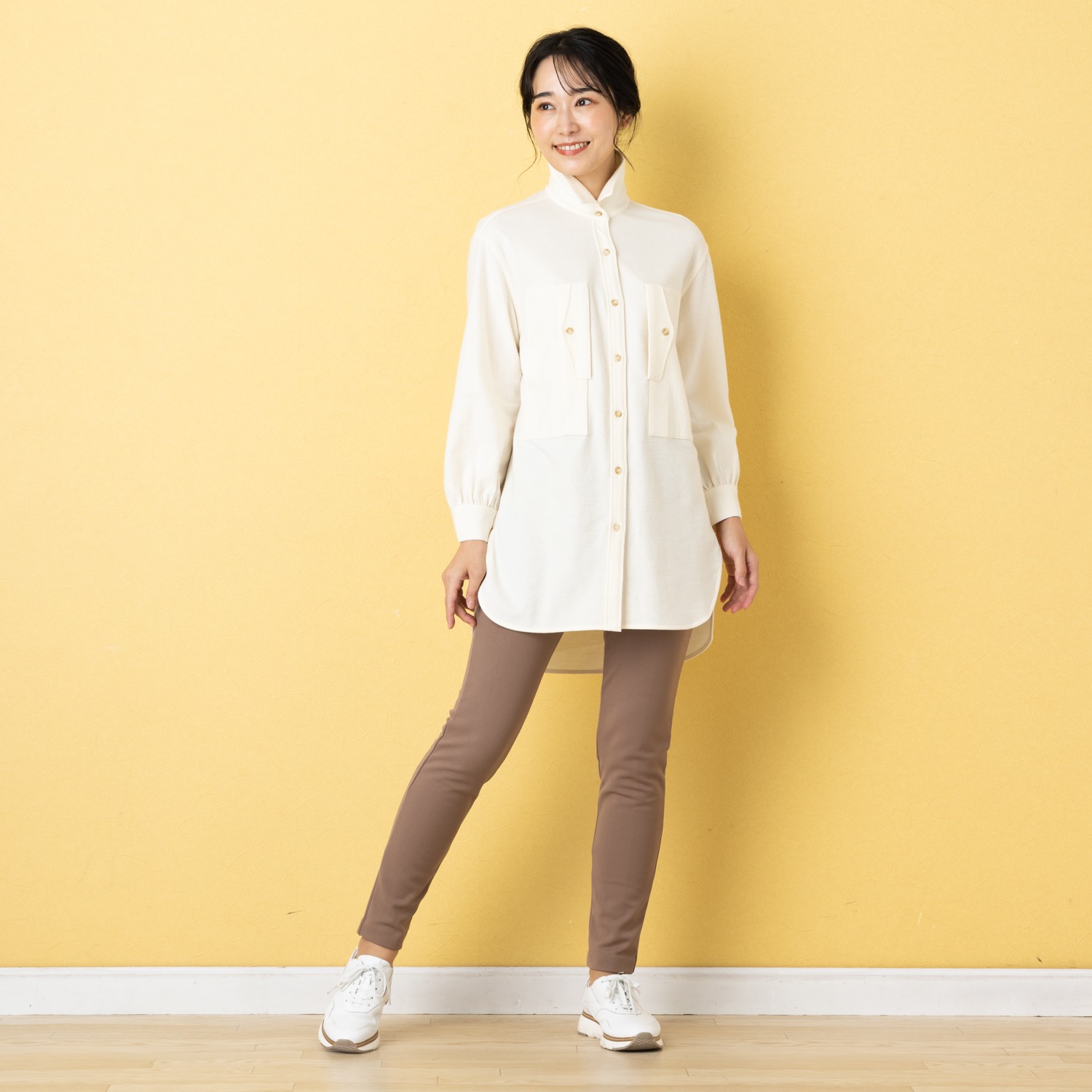 ＜股下７２ｃｍ＞ピーツー 吸湿発熱・吸放湿 裏起毛スリムパンツ 