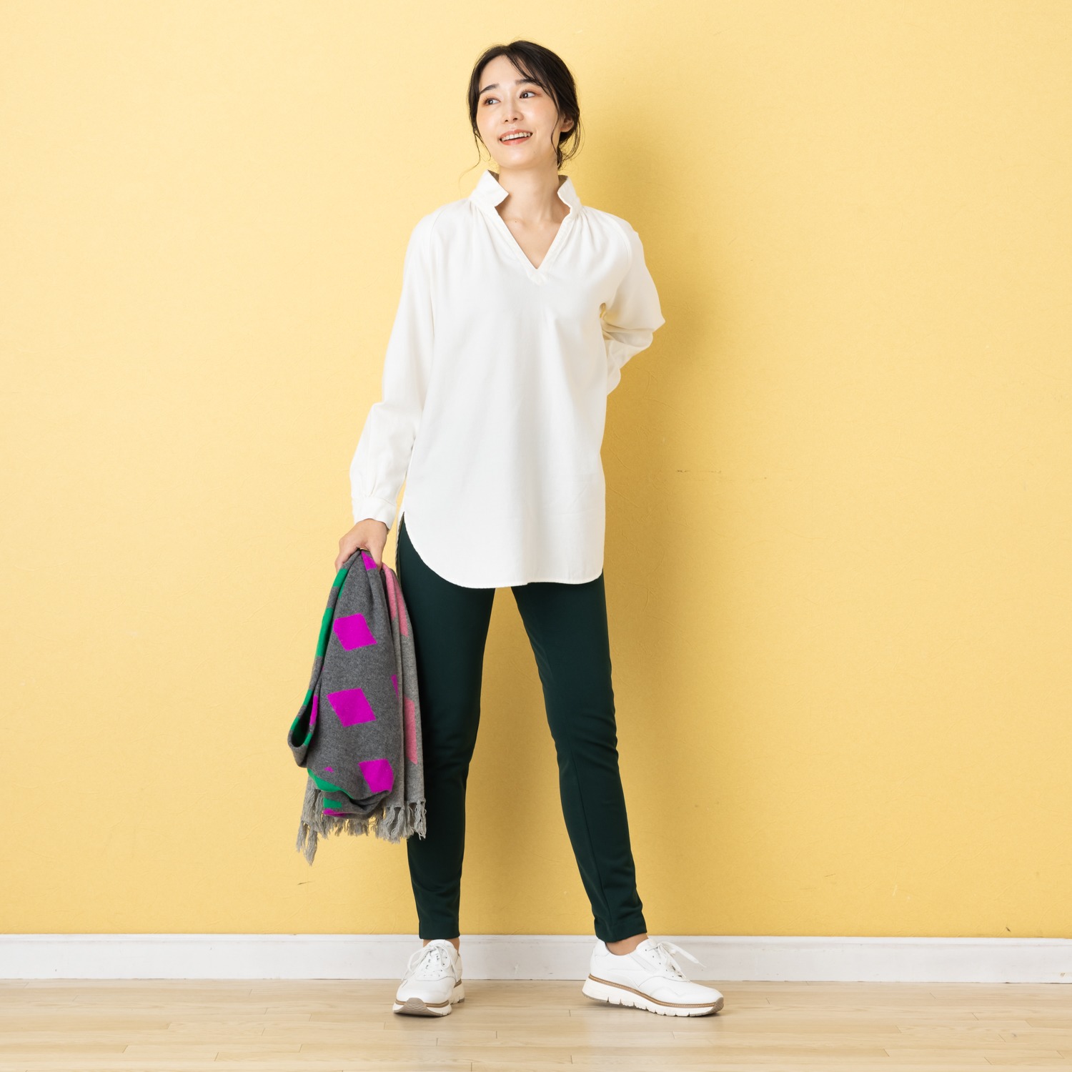 ＜股下７２ｃｍ＞ピーツー 吸湿発熱・吸放湿 裏起毛スリムパンツ 