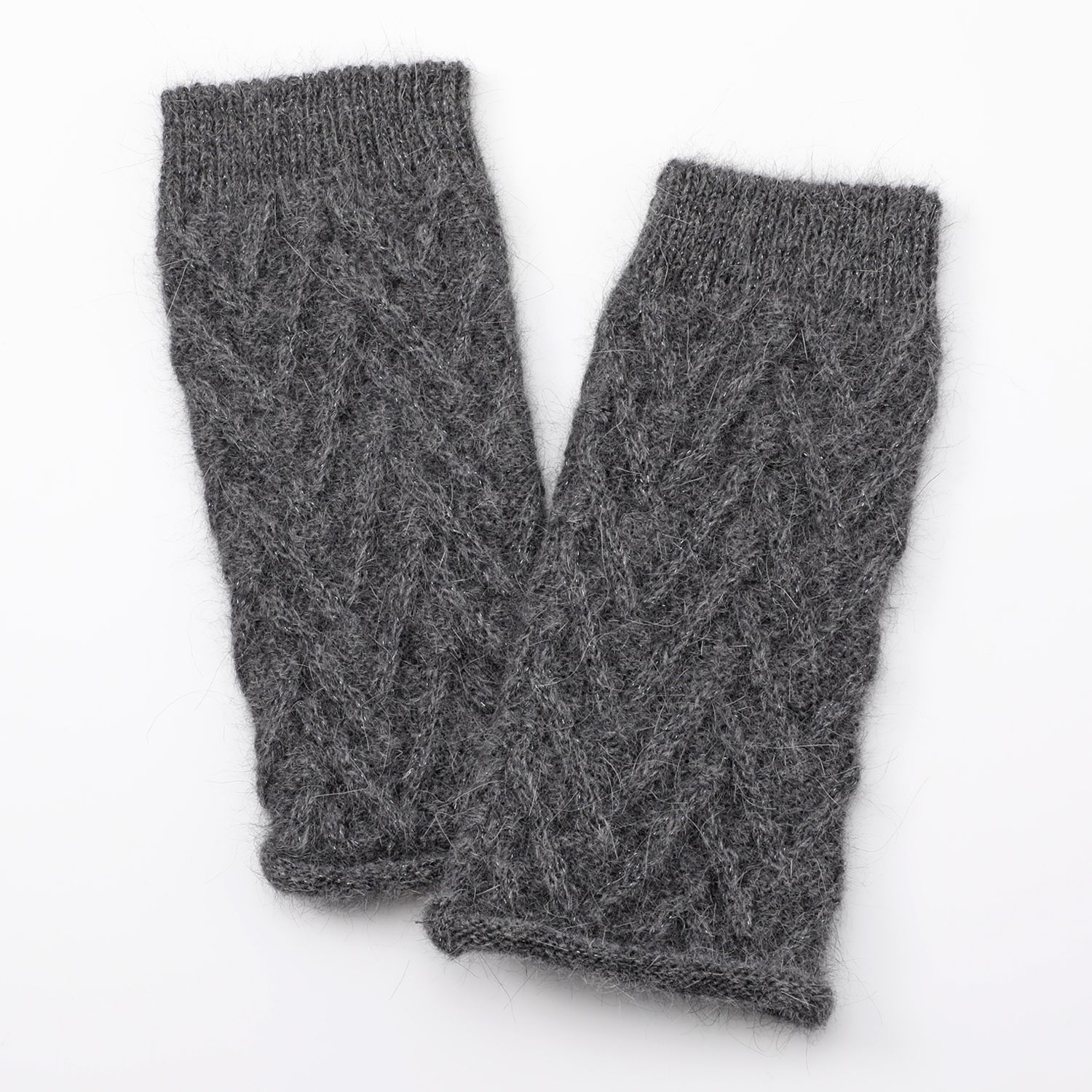 ミリーセヴァルセン 日本製 アンゴラブレンド ふんわりキラキラ アームウォーマー