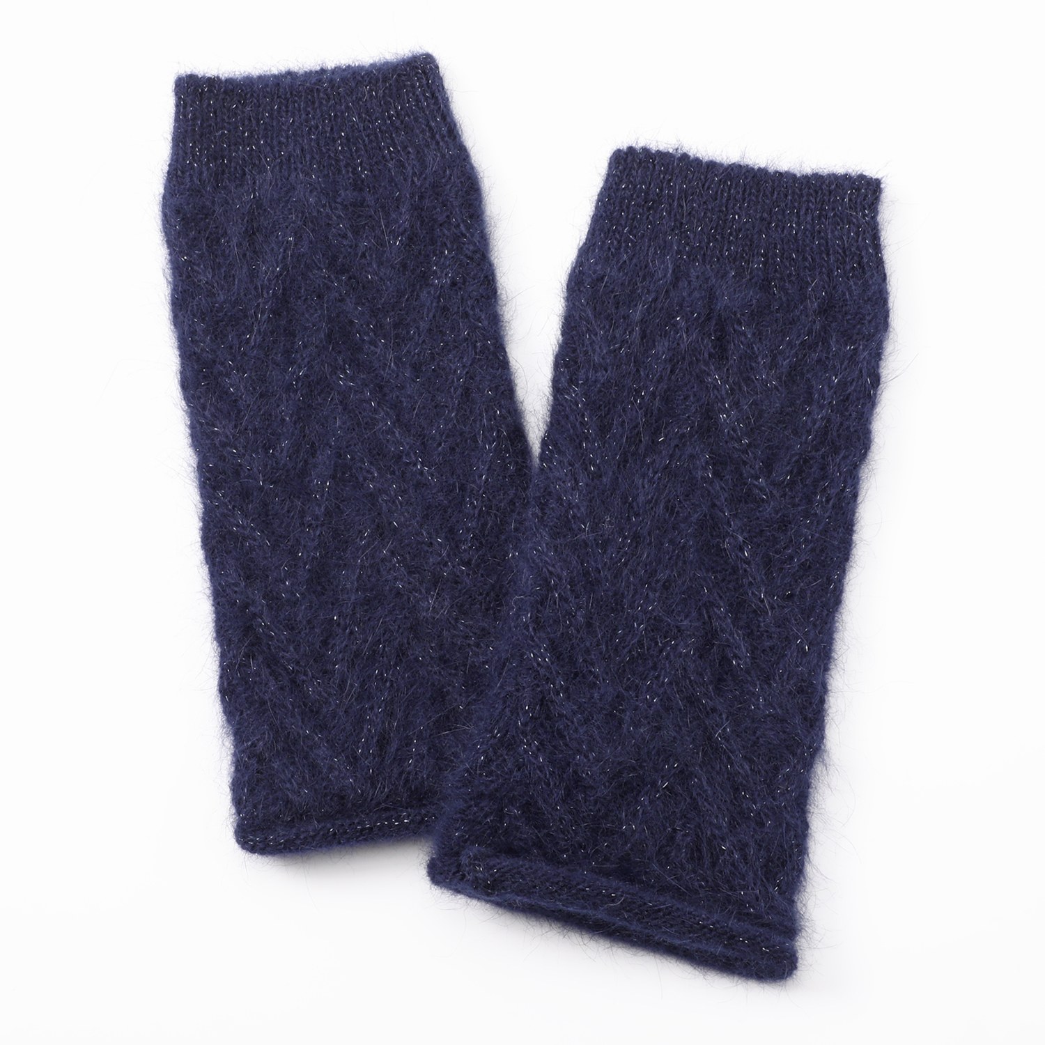 ミリーセヴァルセン 日本製 アンゴラブレンド ふんわりキラキラ アームウォーマー