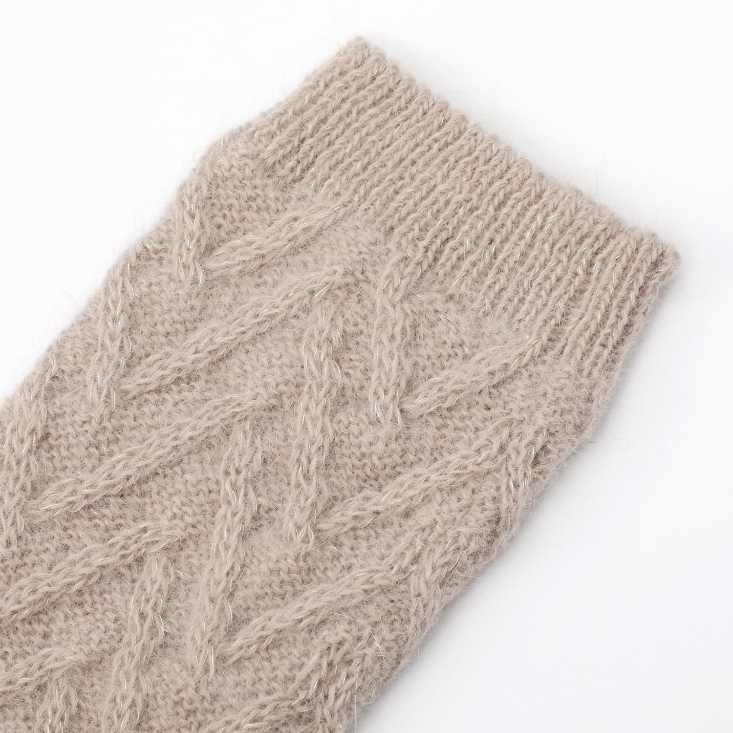 ミリーセヴァルセン 日本製 アンゴラブレンド ふんわりキラキラ アームウォーマー