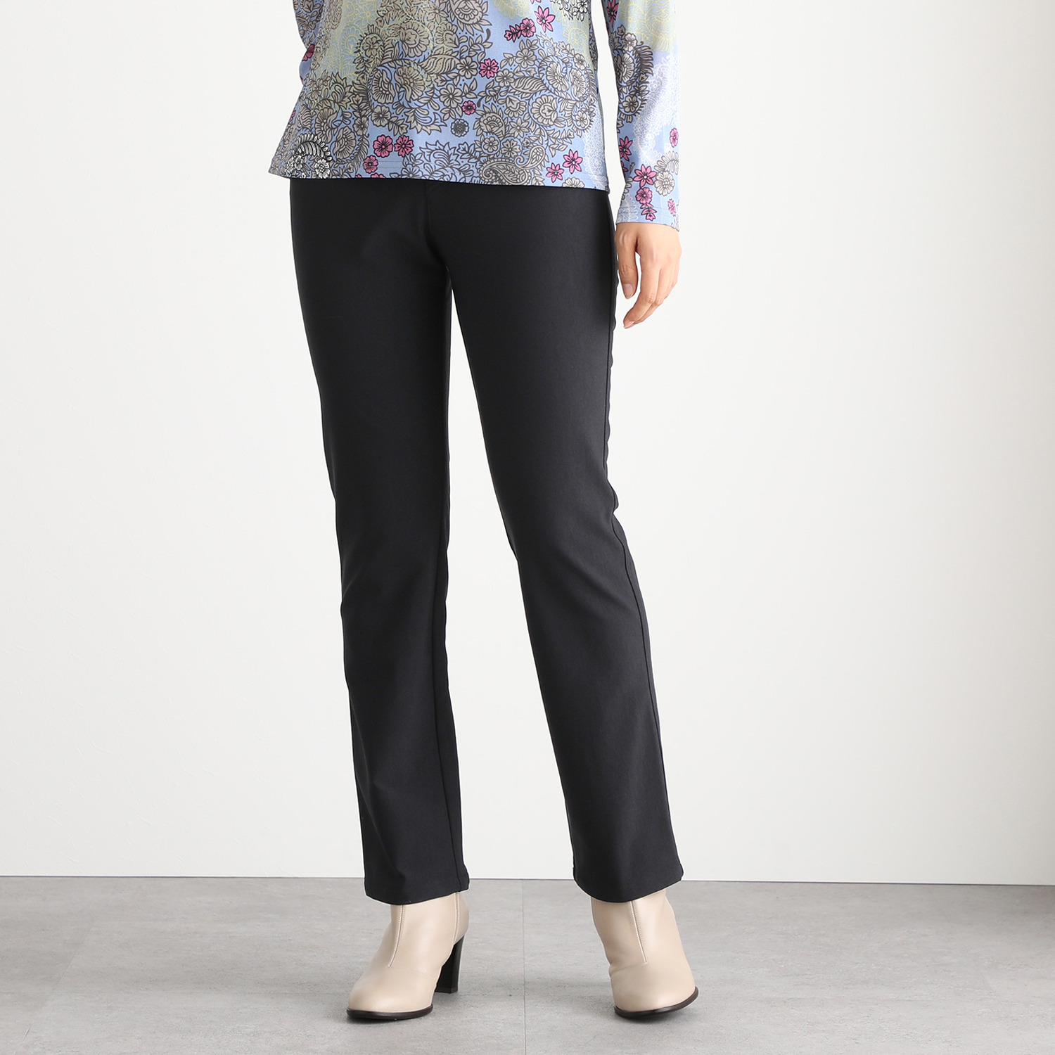 ディーズ　バイ ダジュール 裏起毛 ストレッチパンツ