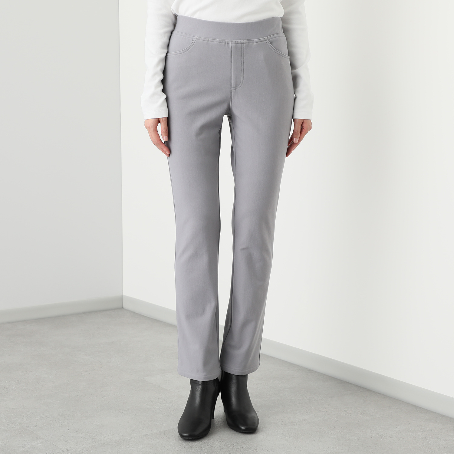 ディーズ　バイ ダジュール 裏起毛 ストレッチパンツ