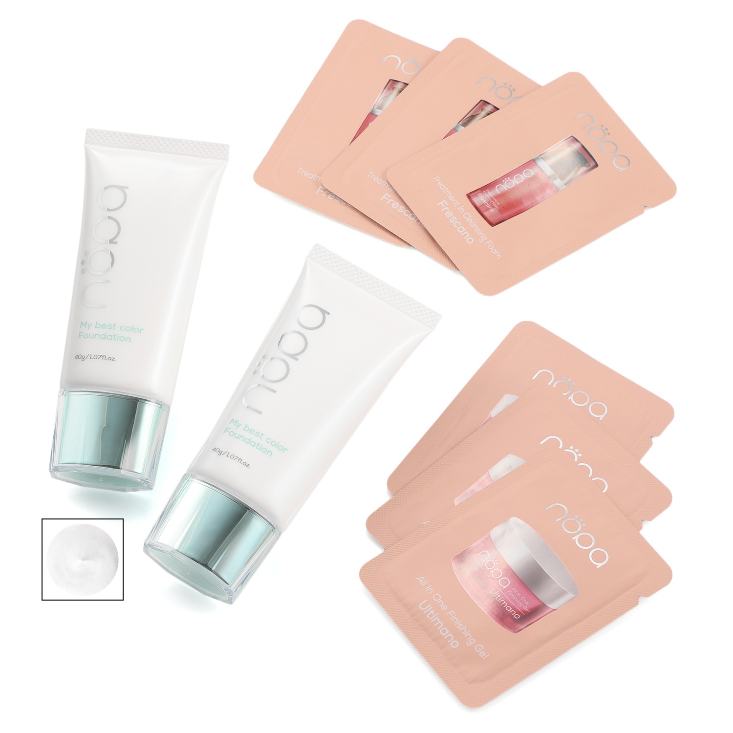 ノパ 肌色へと変化する 生感覚ファンデ！ シミ・シワをカバーして 若々しいツヤ美肌を演出 マイベストカラー ファンデーション ２本スペシャルセット