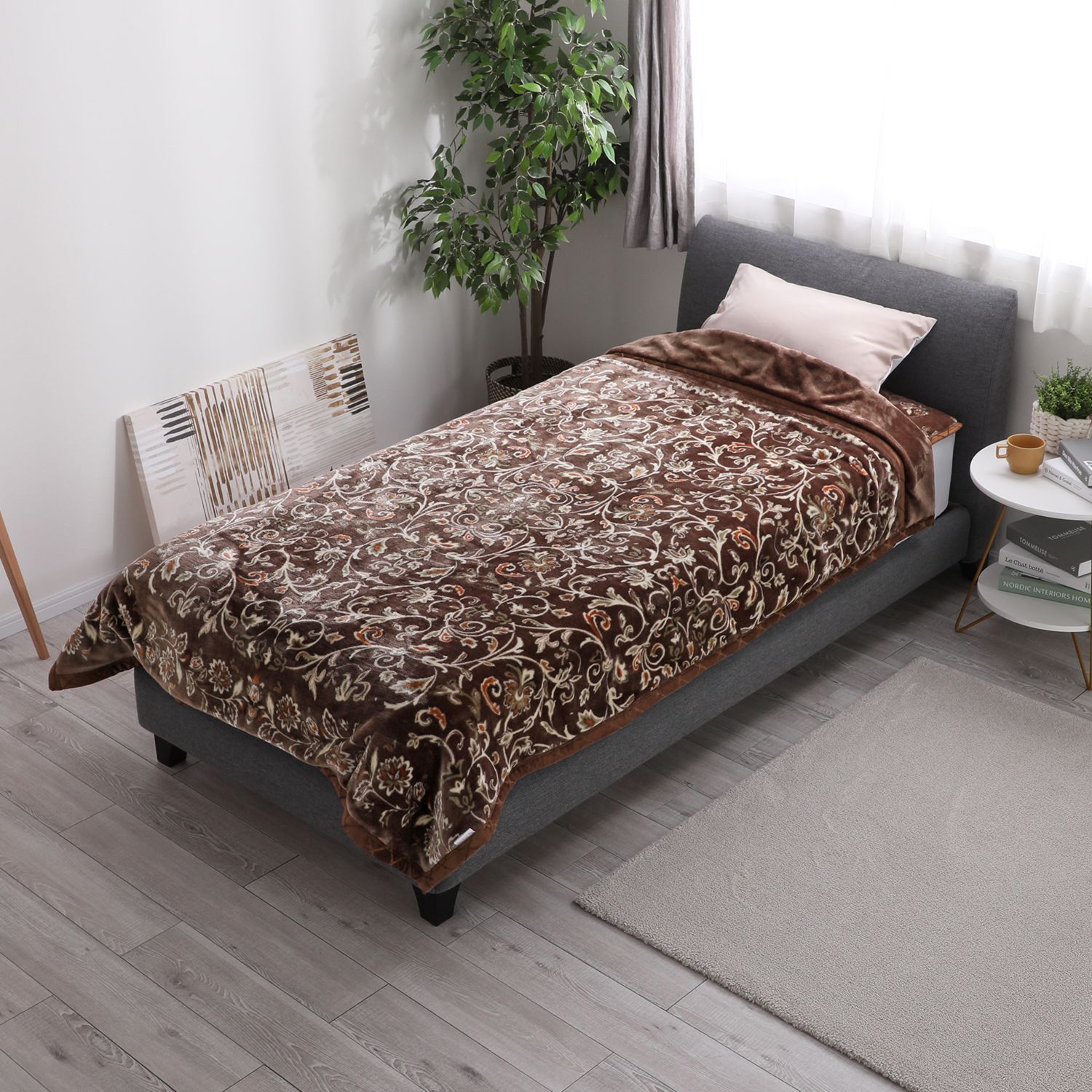 ＜シングル＞モリリン アルミ蒸着蓄熱シート入り ぽかぽかあったか ２枚合わせ毛布 