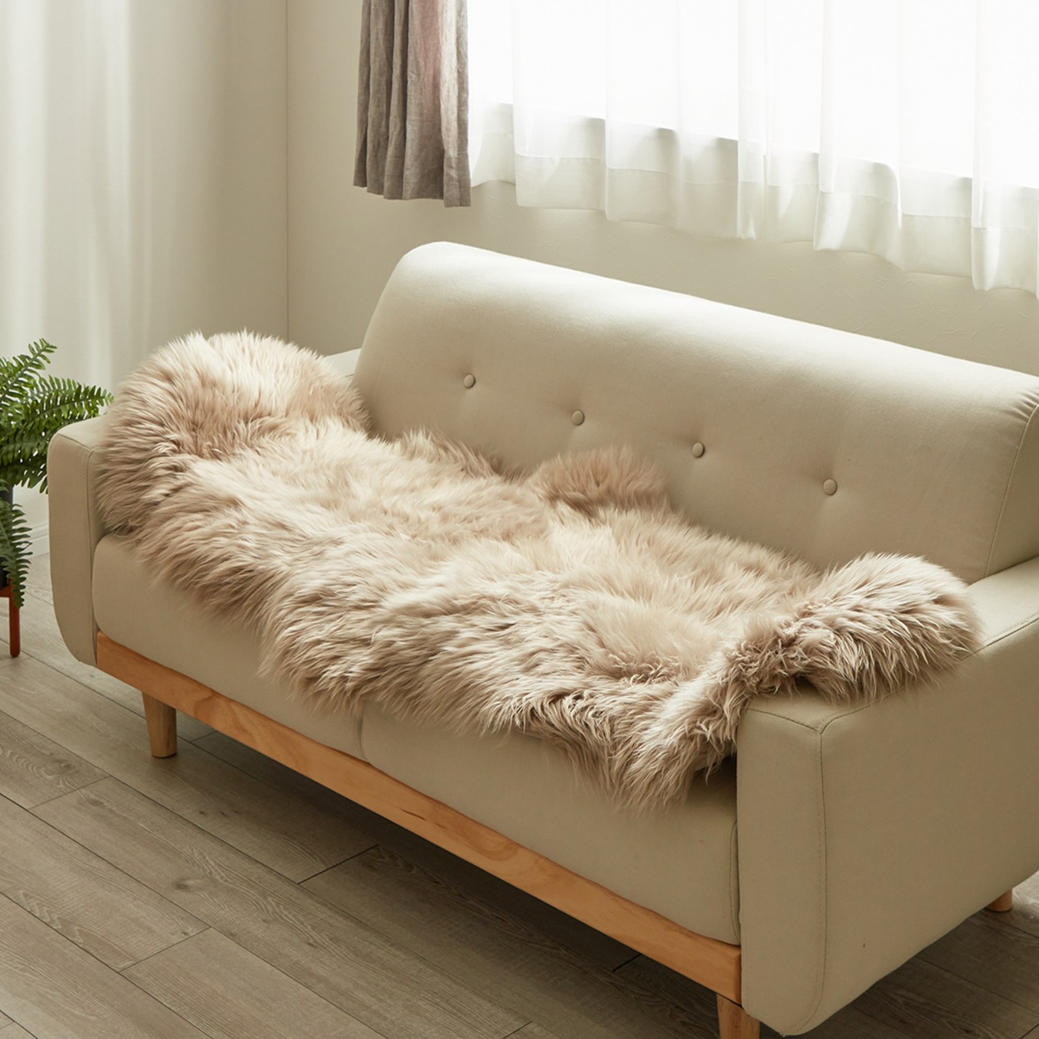 ＜２匹物＞モリリン ニュージーランド産 メリノムートン使用！ ムートンピース