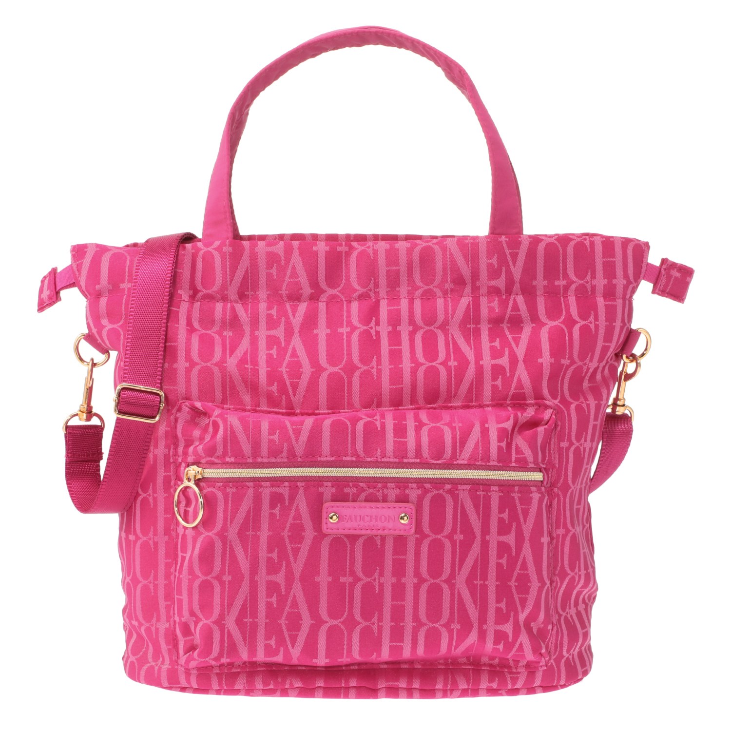 フォション ジャガード織 軽量・３ウェイ 巾着トートバッグ