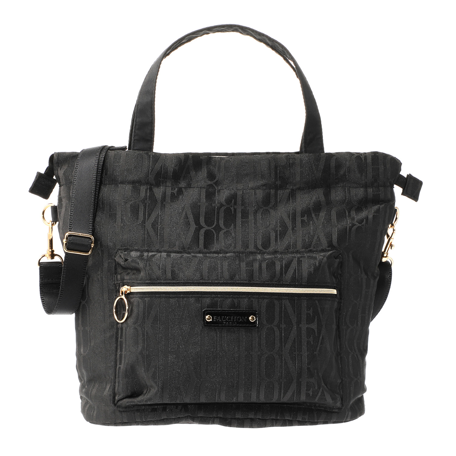 フォション ジャガード織 軽量・３ウェイ 巾着トートバッグ