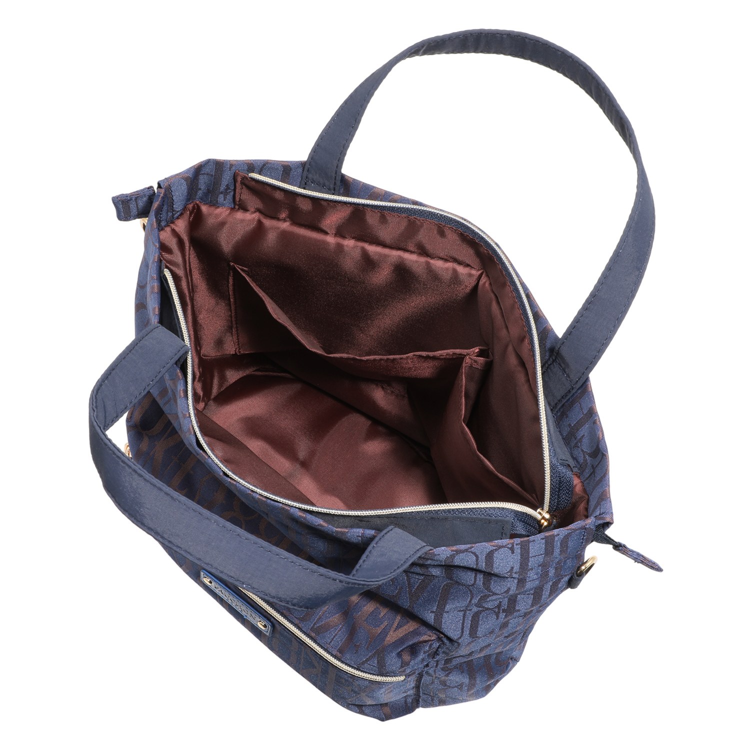 フォション ジャガード織 軽量・３ウェイ 巾着トートバッグ