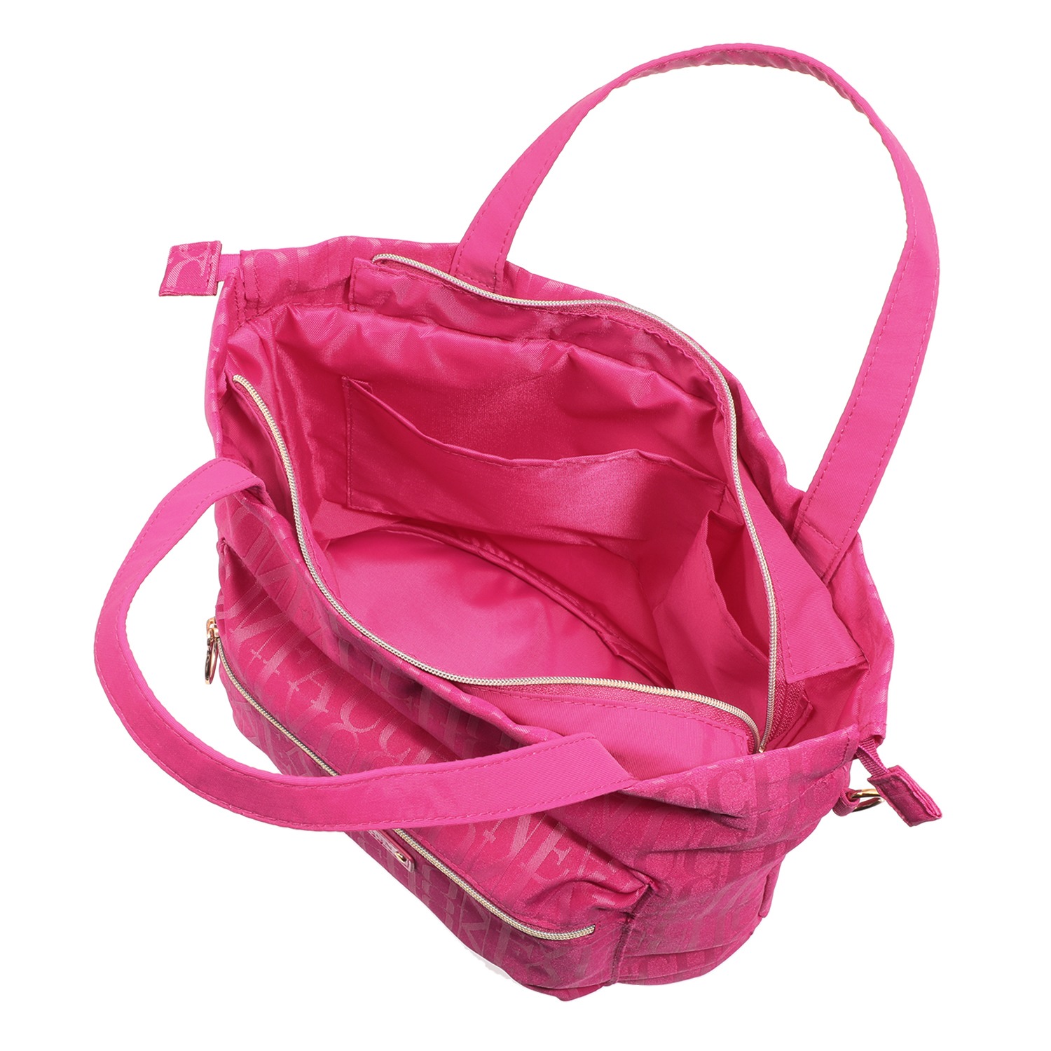 フォション ジャガード織 軽量・３ウェイ 巾着トートバッグ