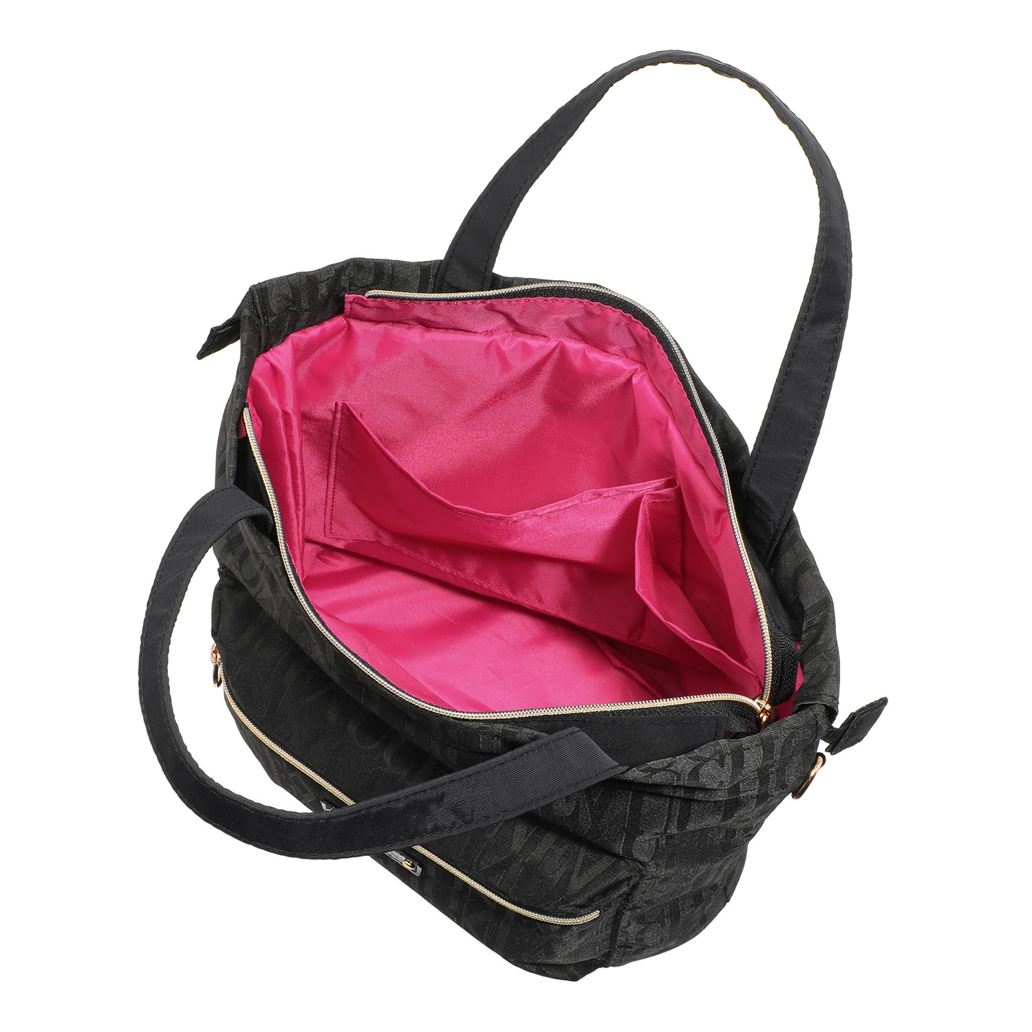 フォション ジャガード織 軽量・３ウェイ 巾着トートバッグ