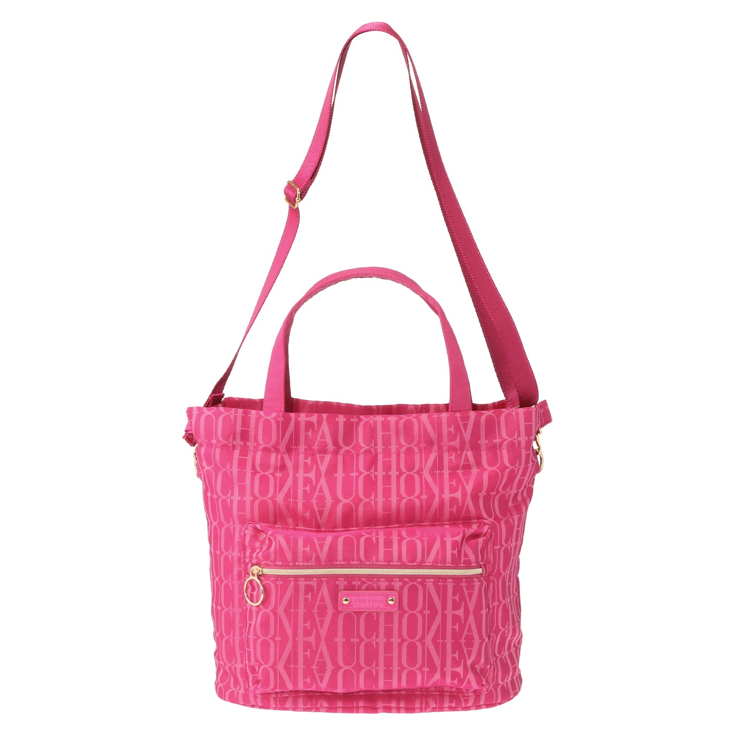 フォション ジャガード織 軽量・３ウェイ 巾着トートバッグ