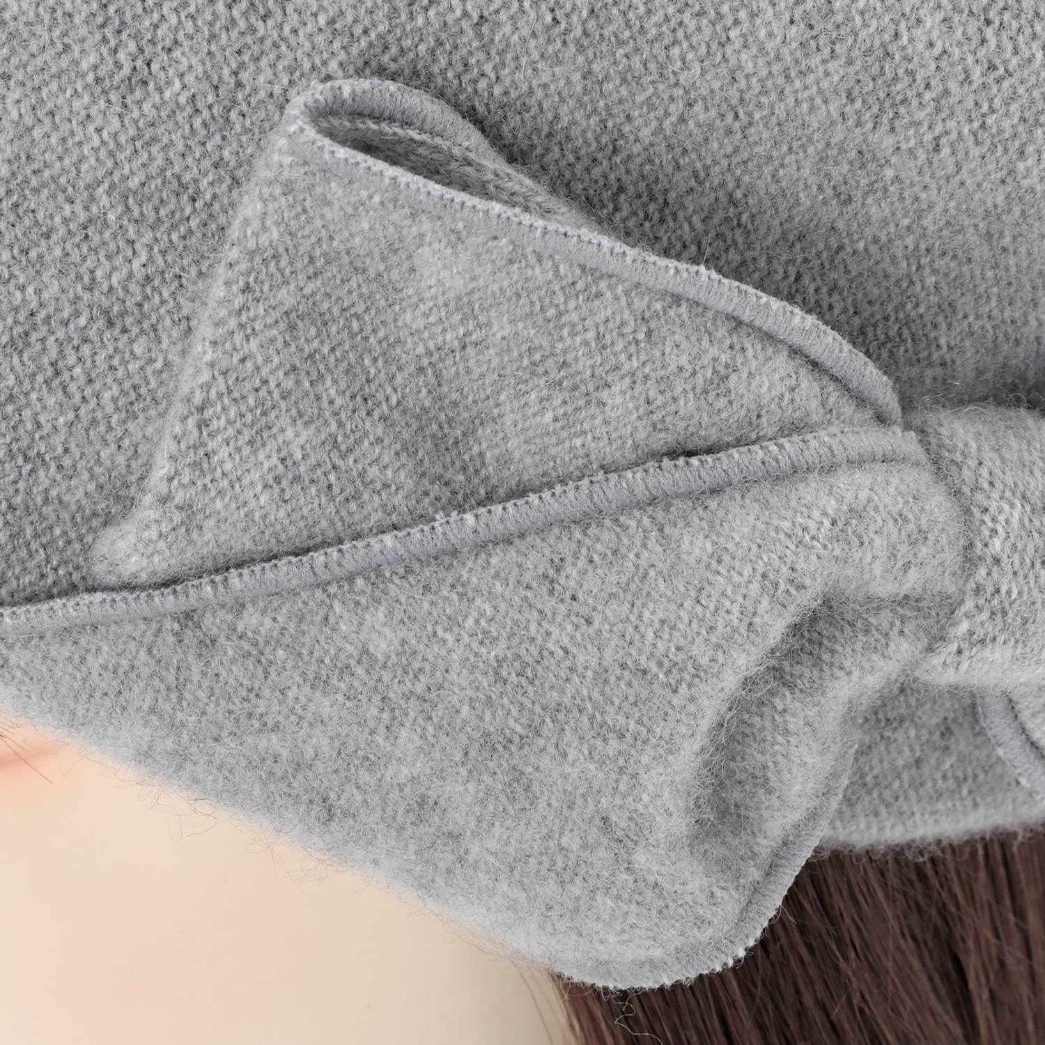 マキシン ベビーカシミヤ フード型ニット帽