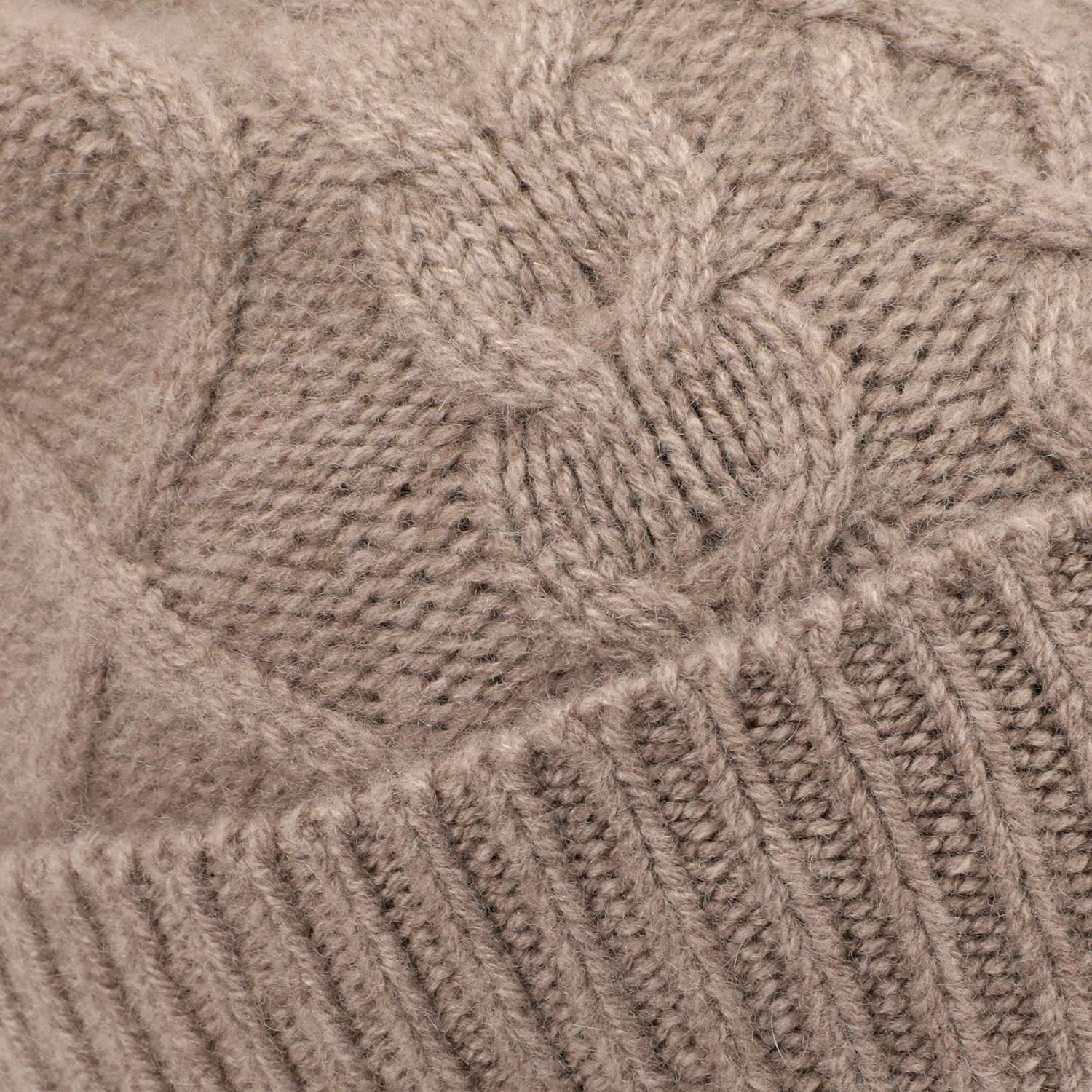 マキシン カシミヤ ケーブル編みニット帽