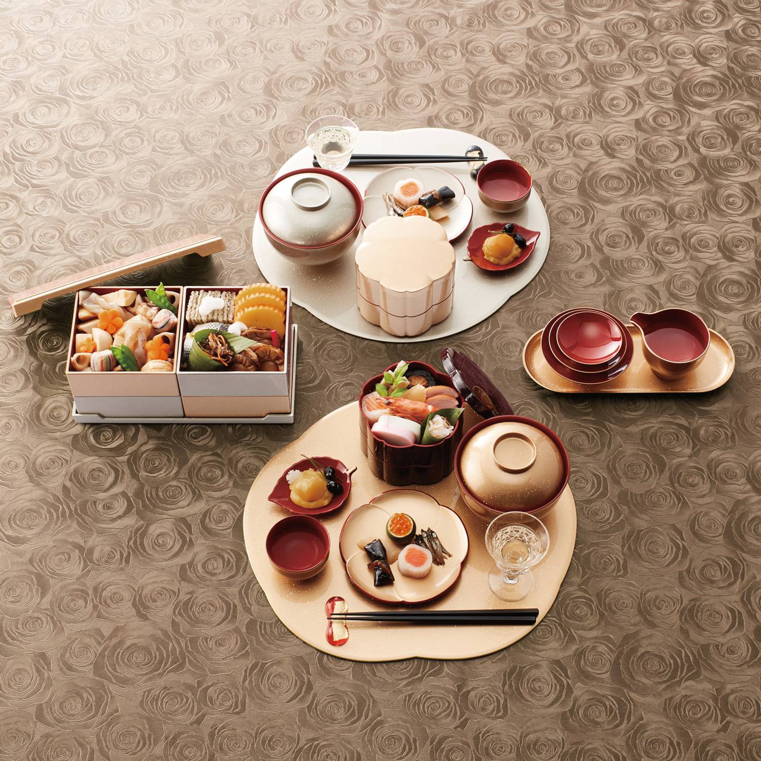 ＜１３０×２３０ｃｍ＞ローズ レザータッチ テーブルクロス 