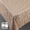 ＜１３０×２３０ｃｍ＞ローズ レザータッチ テーブルクロス 