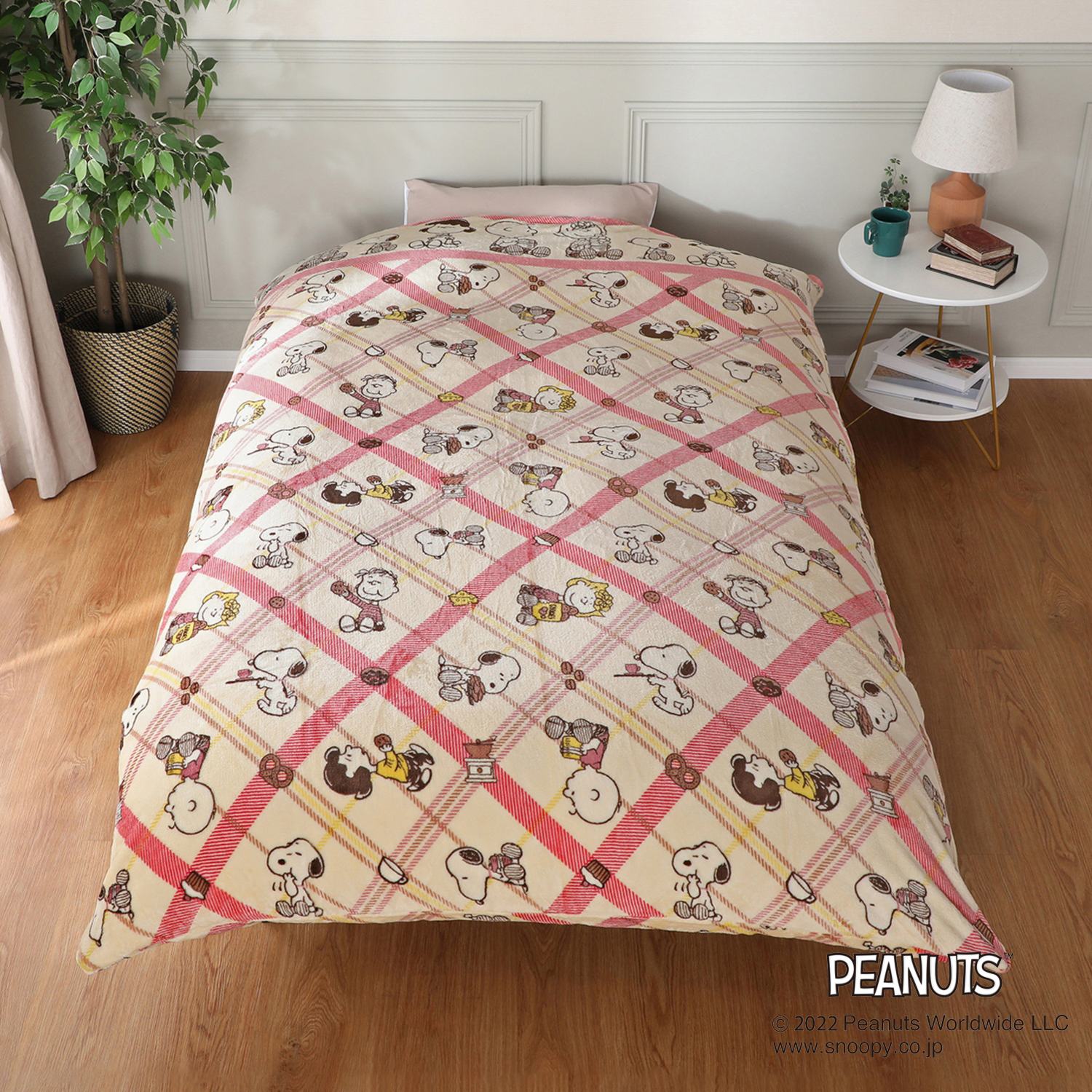 ＜シングル＞西川 スヌーピー マイクロファイバー あったか掛けふとんカバー 