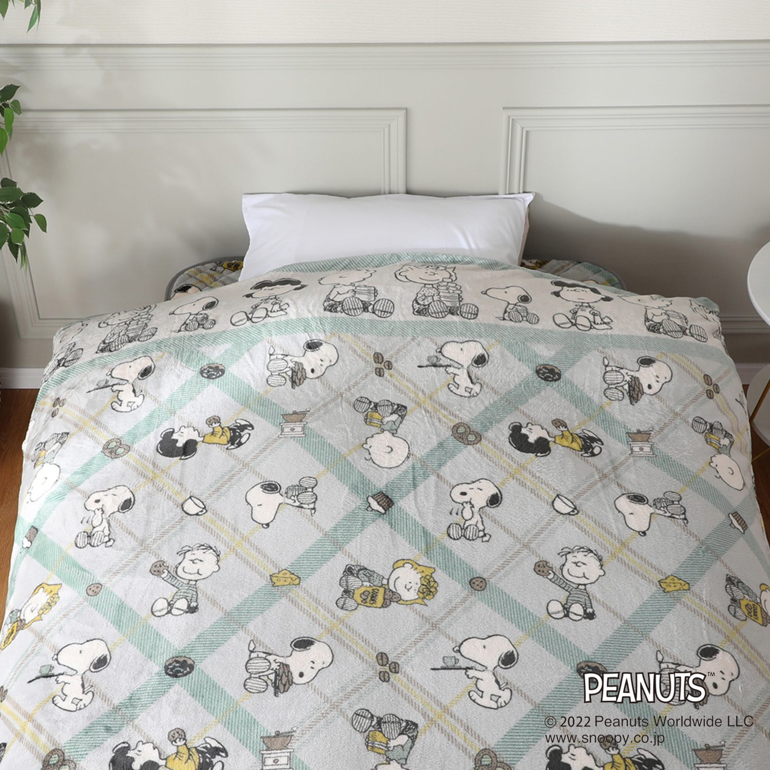 ＜シングル＞西川 スヌーピー マイクロファイバー あったか掛けふとんカバー 