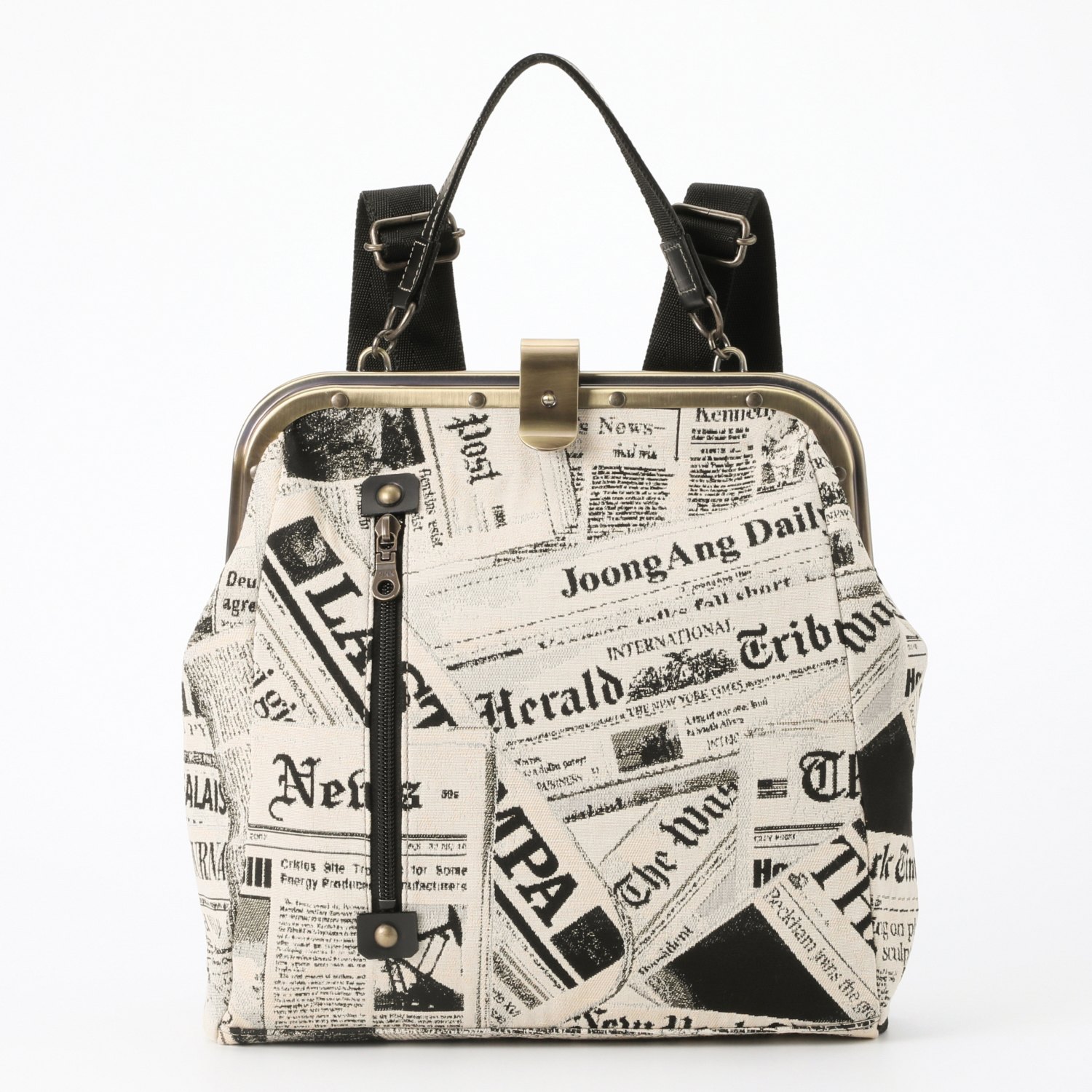 サポネッタ はっ水 スペインゴブラン生地使用 がま口リュック