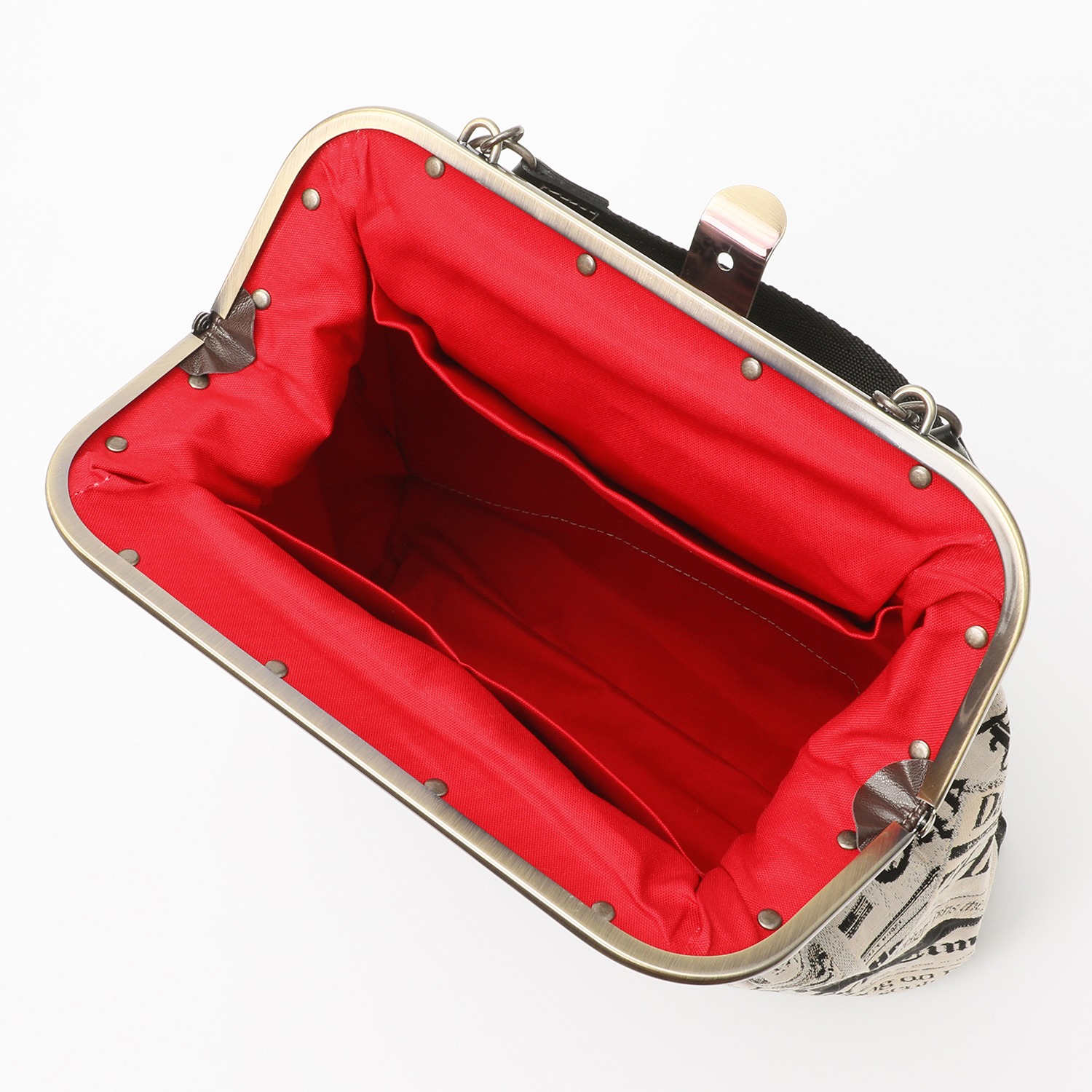 サポネッタ はっ水 スペインゴブラン生地使用 がま口リュック