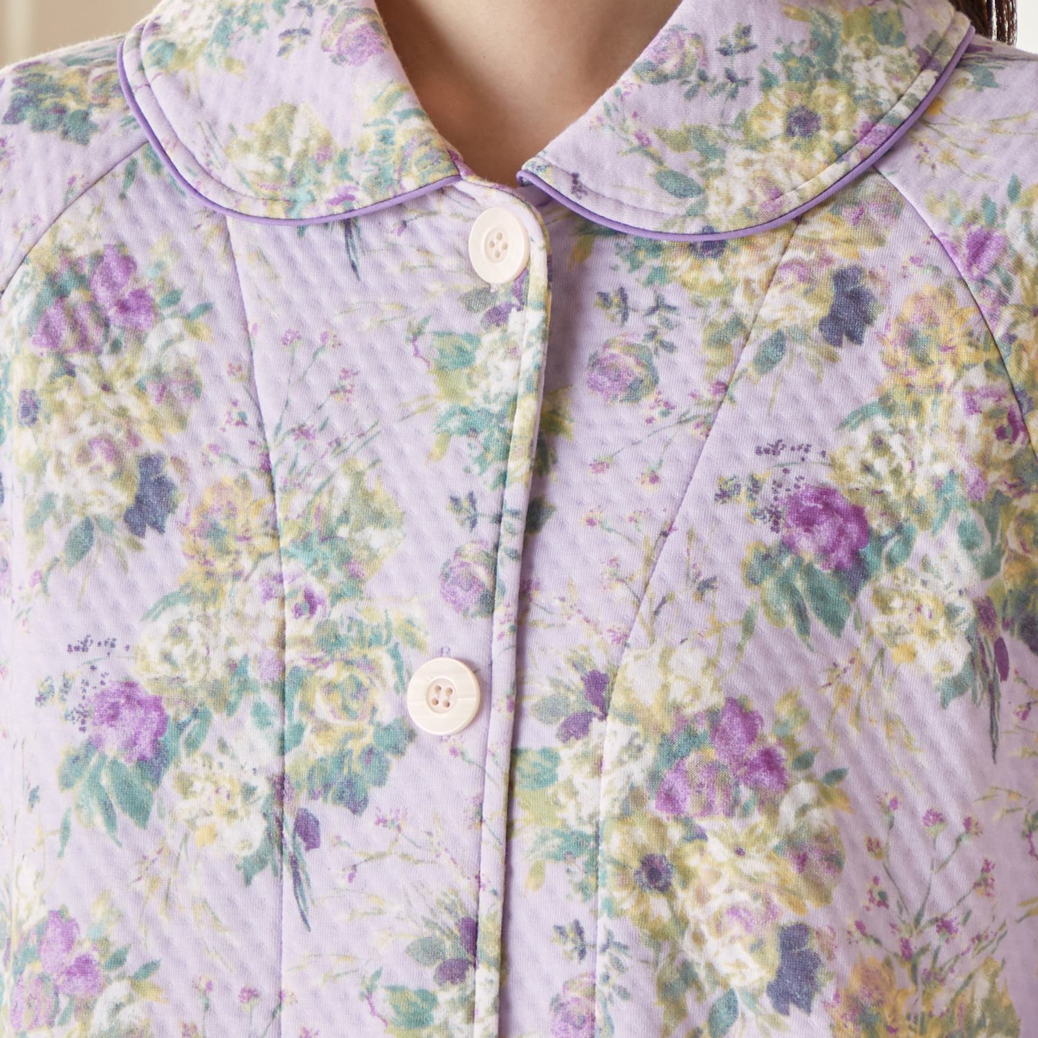 デザイナーズギルド コットン１００％　中わたニットキルト ロングガウン