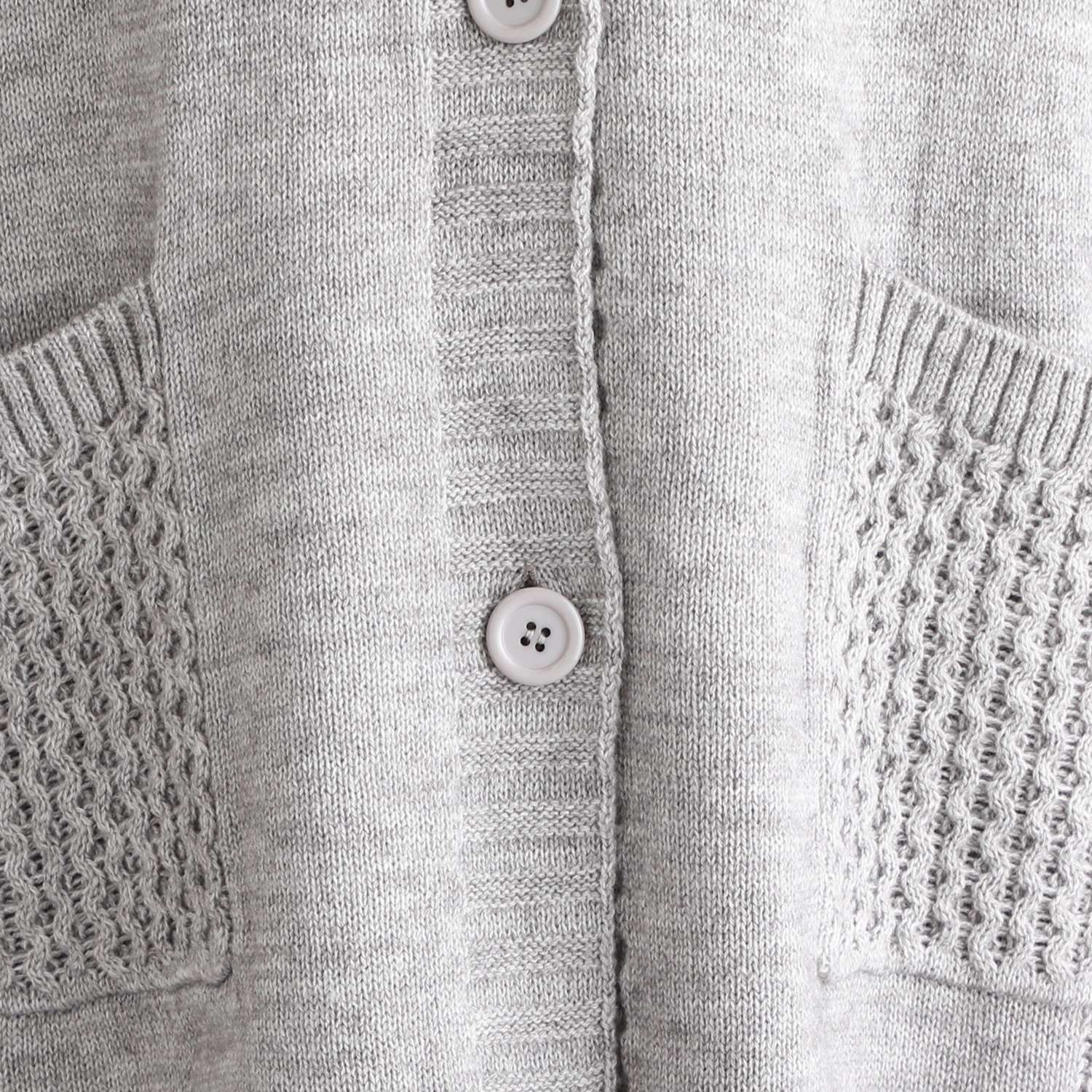 ダジュール フード付 ニットロングカーディガン