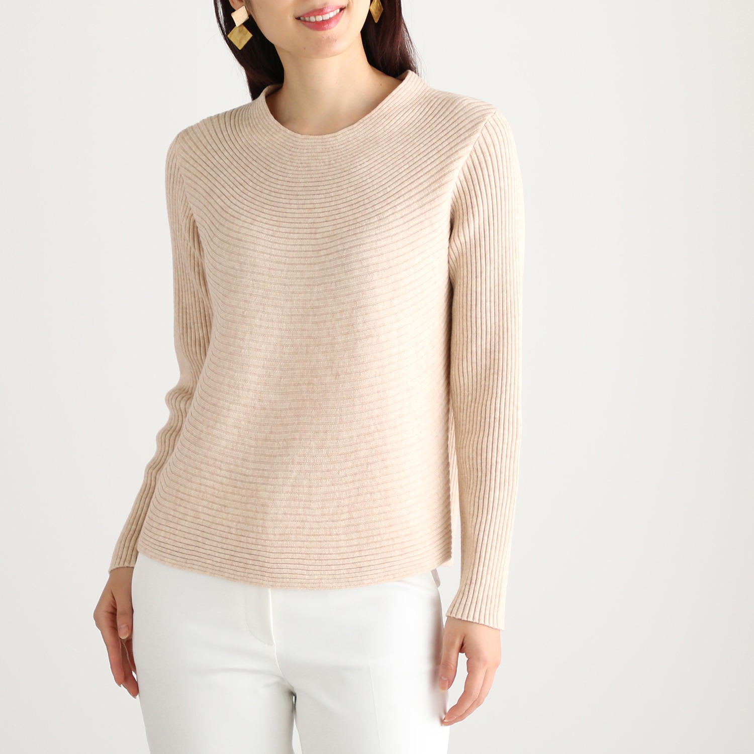 ダジュール リブ編セーター