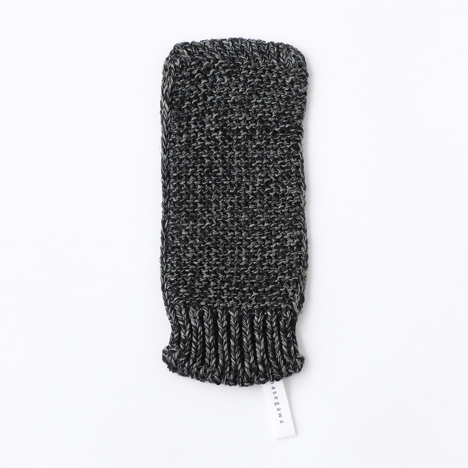 ハセガワ カシミヤよりも細い スパンシルク ブロック柄ストール