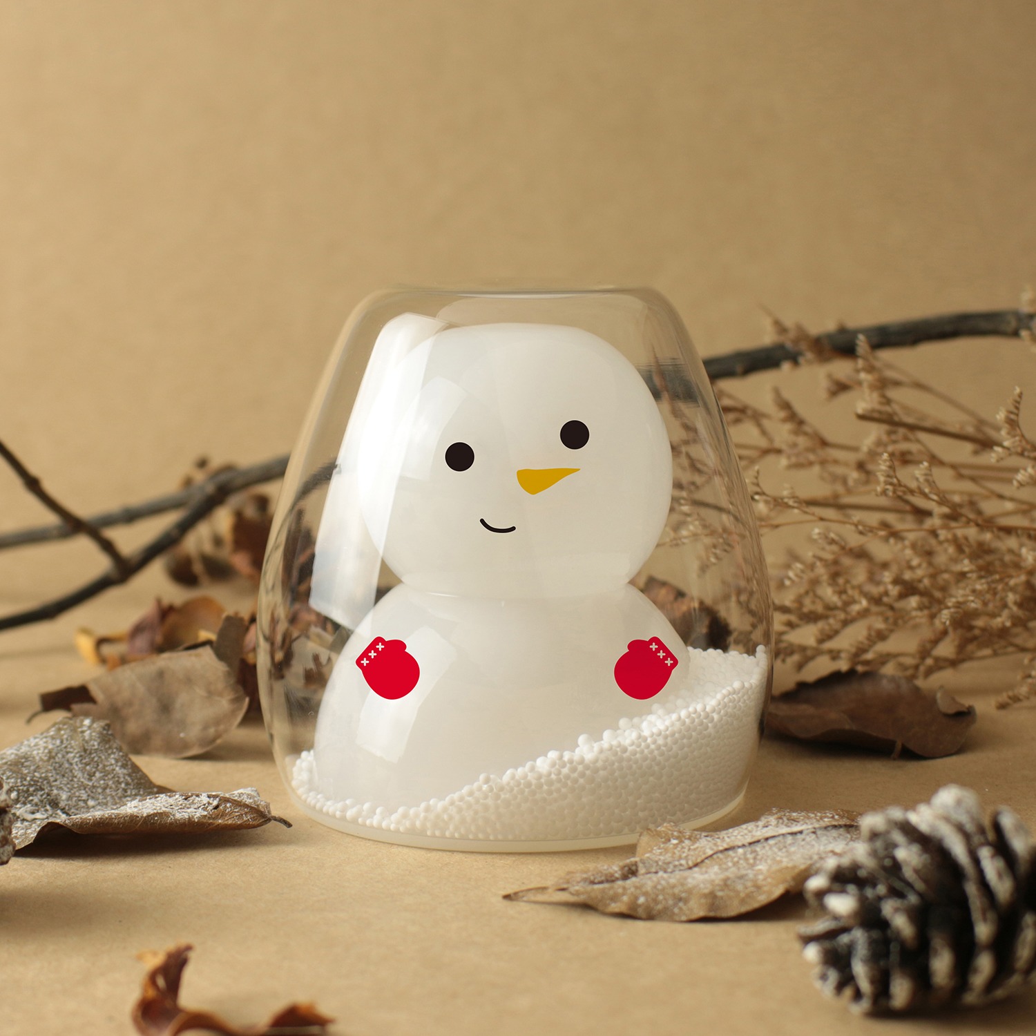 ＜クリスマスセット＞グッドグラス 使っても飾っても かわいい♪ 耐熱ガラス製 ダブルウォールグラス
